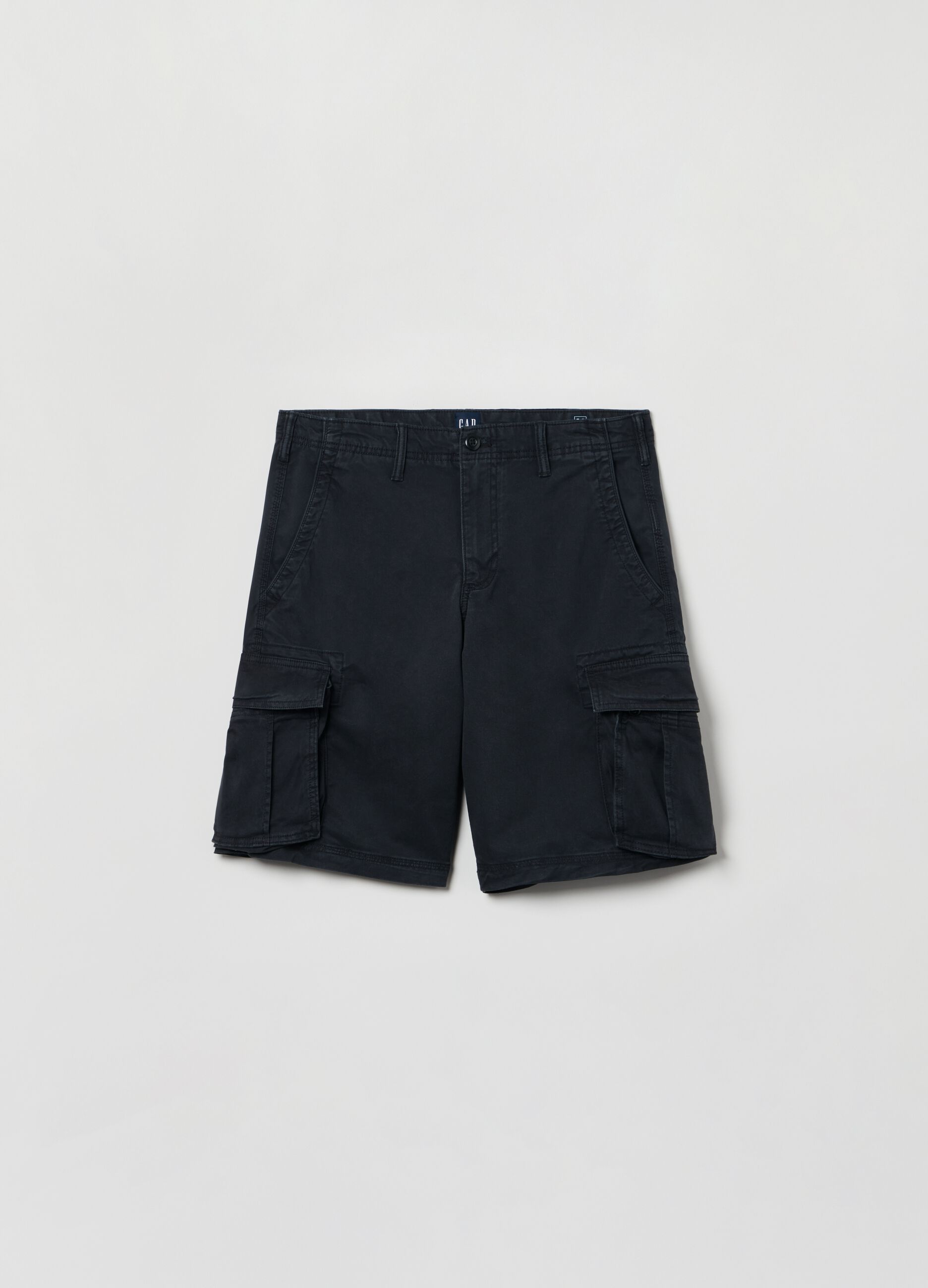 Bermuda cargo in cotone stretch_1