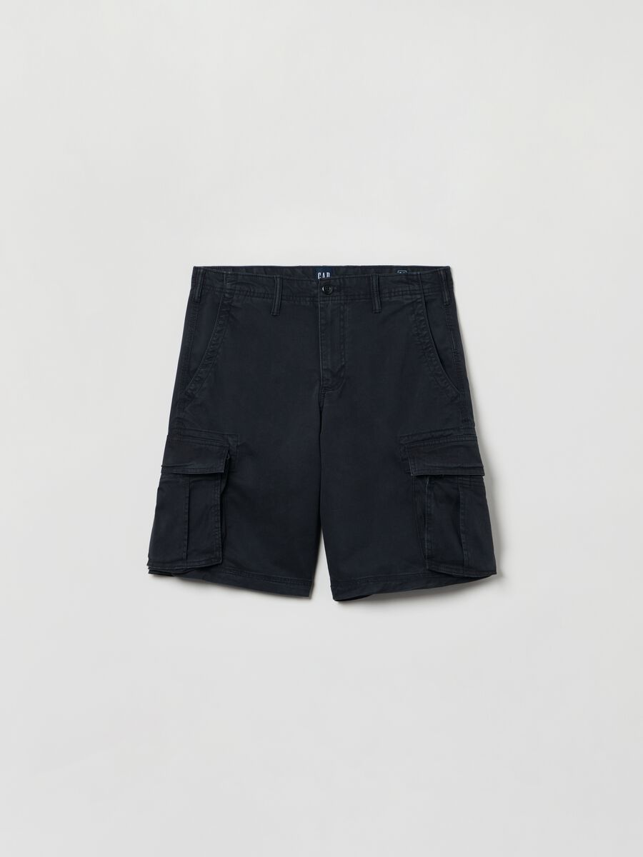 Bermuda cargo in cotone stretch Uomo_1