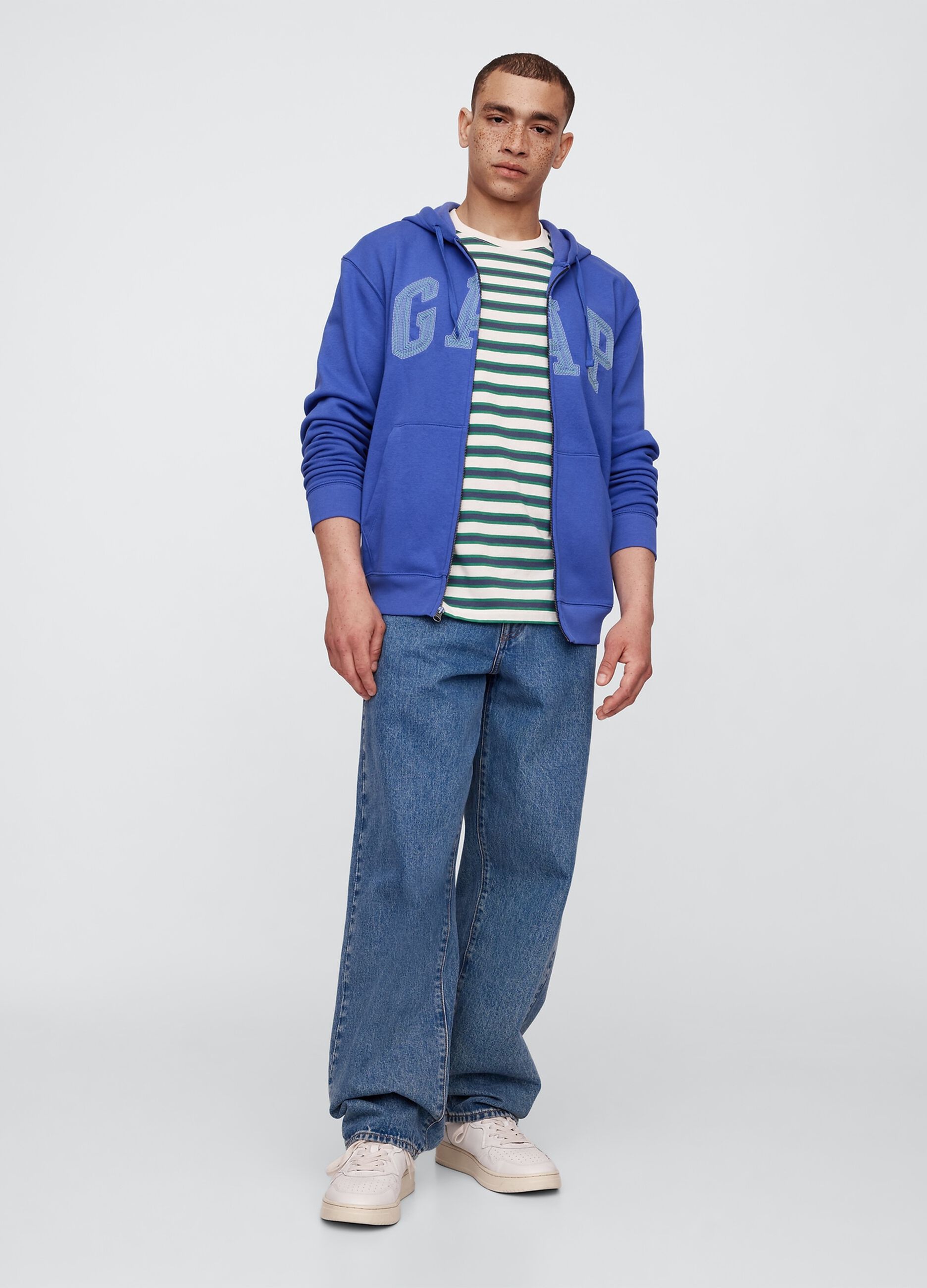 Felpa con cappuccio e full-zip_2