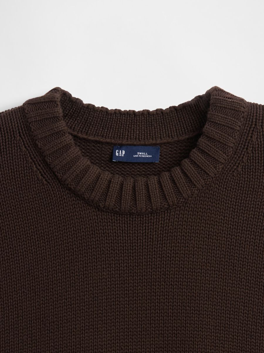 Brown Cotton Sweater Woman_3