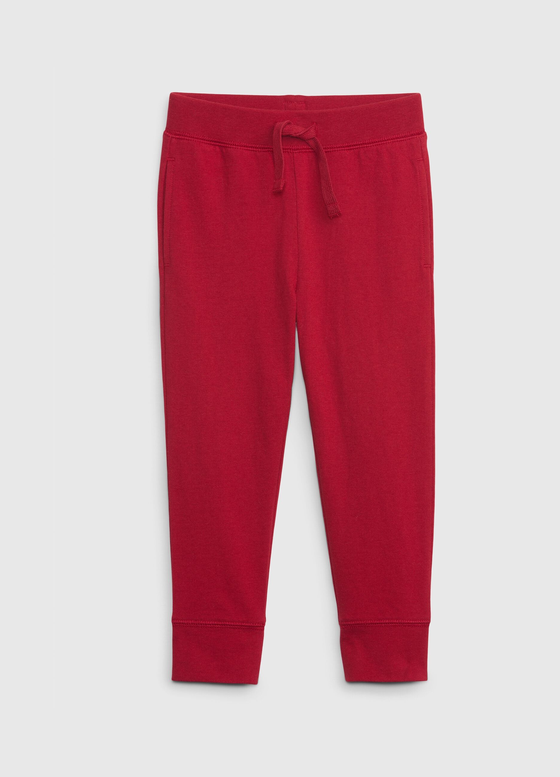 Organic cotton trousers with drawstring
