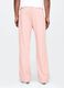 Pantaloni rosa a gamba larga in Lyocell e cotone_2