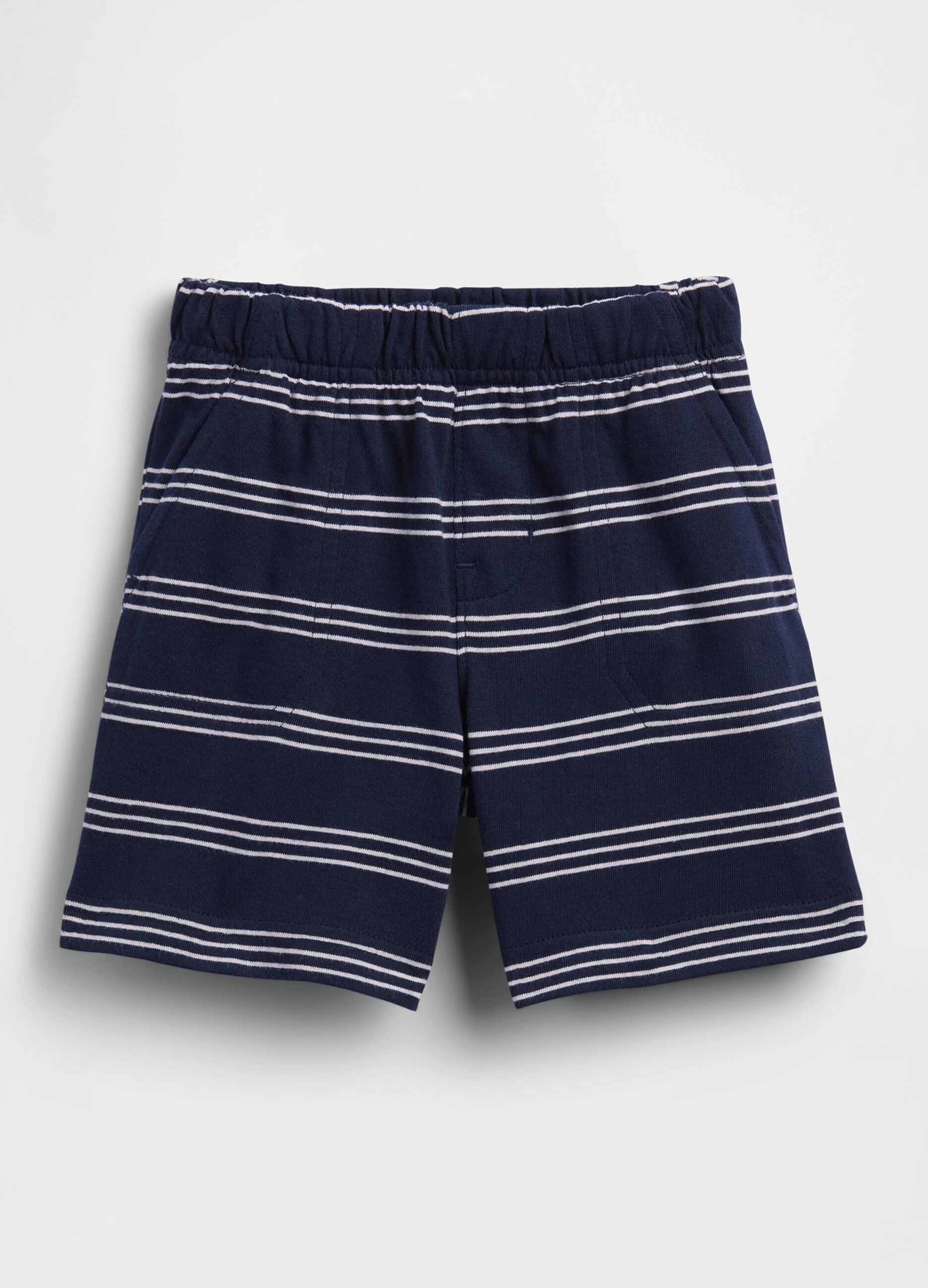 Shorts a righe in puro cotone