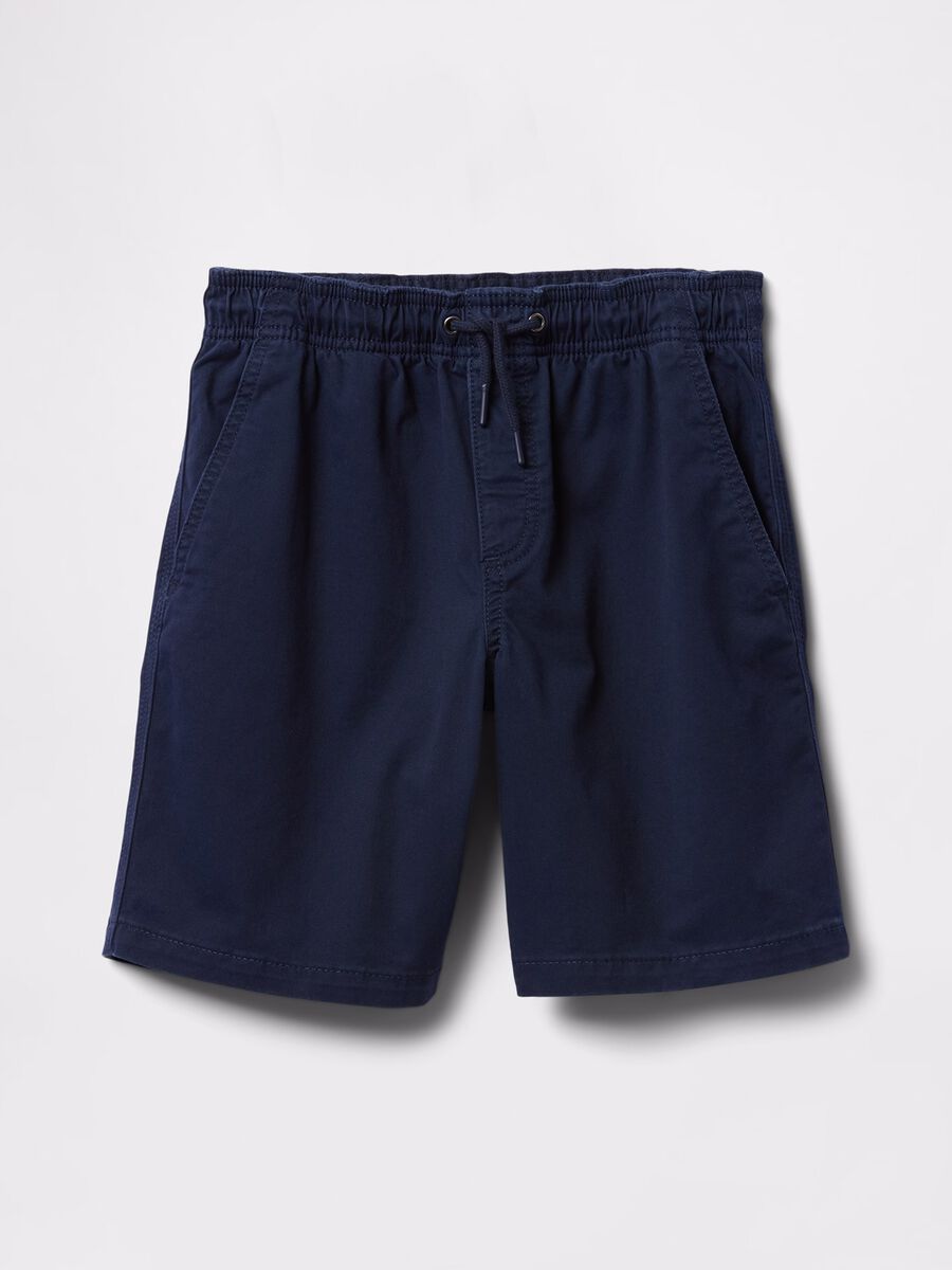 Shorts blu in cotone elasticizzato Bambino_4