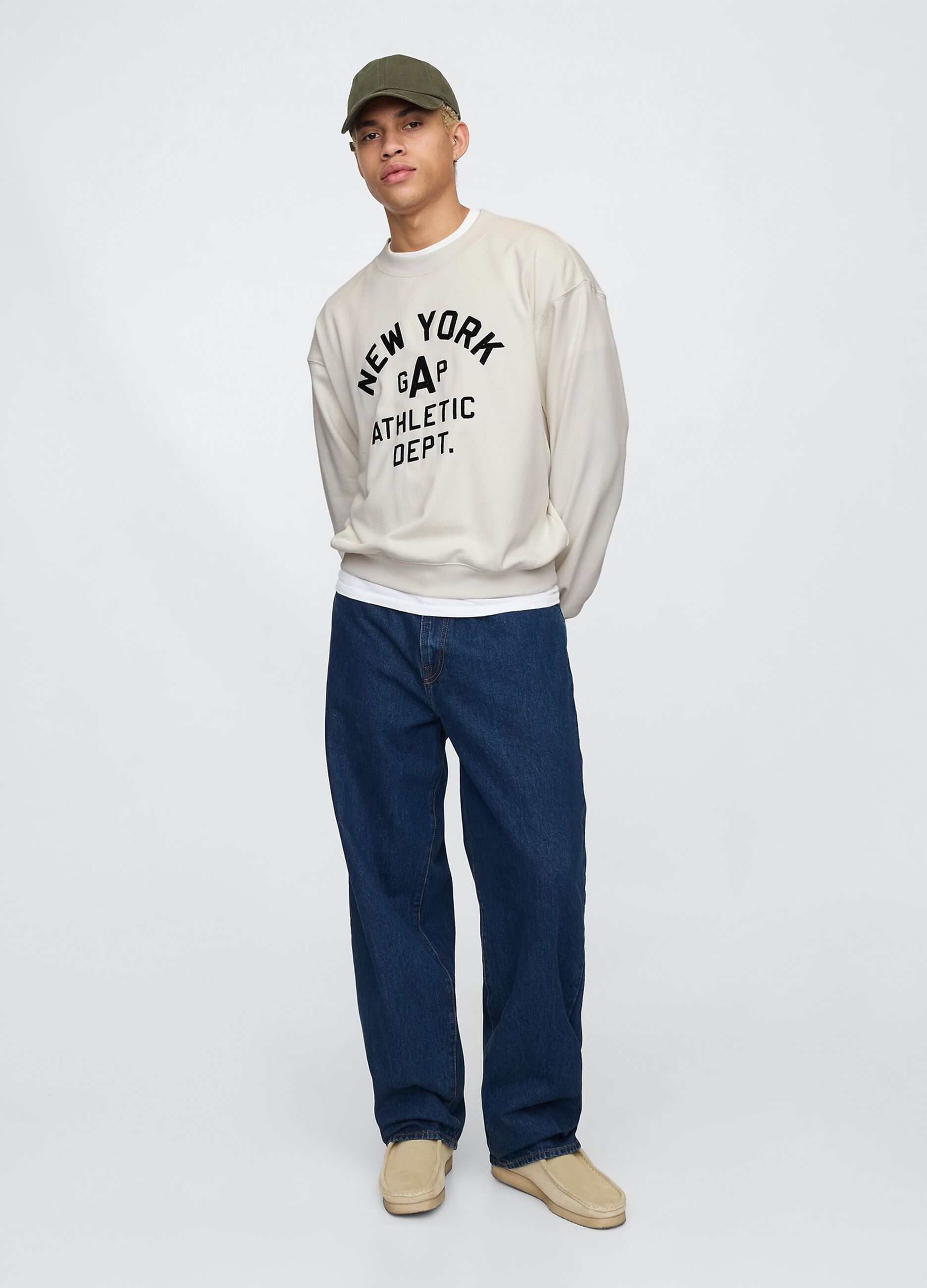 Felpa girocollo con logo Gap New York_1