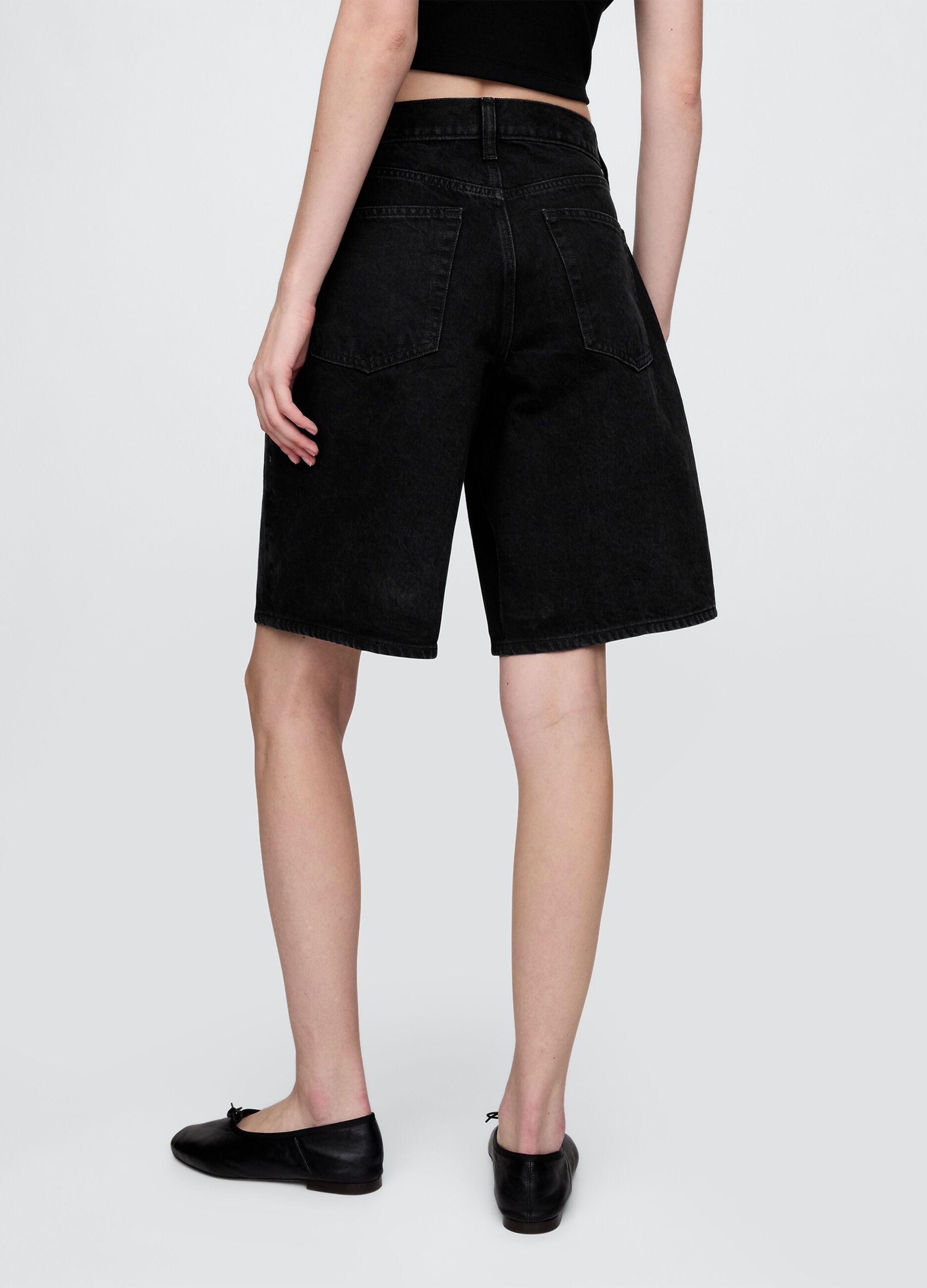 Bermuda neri in denim_2
