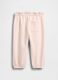 Pantaloni rosa da neonato in misto cotone_1
