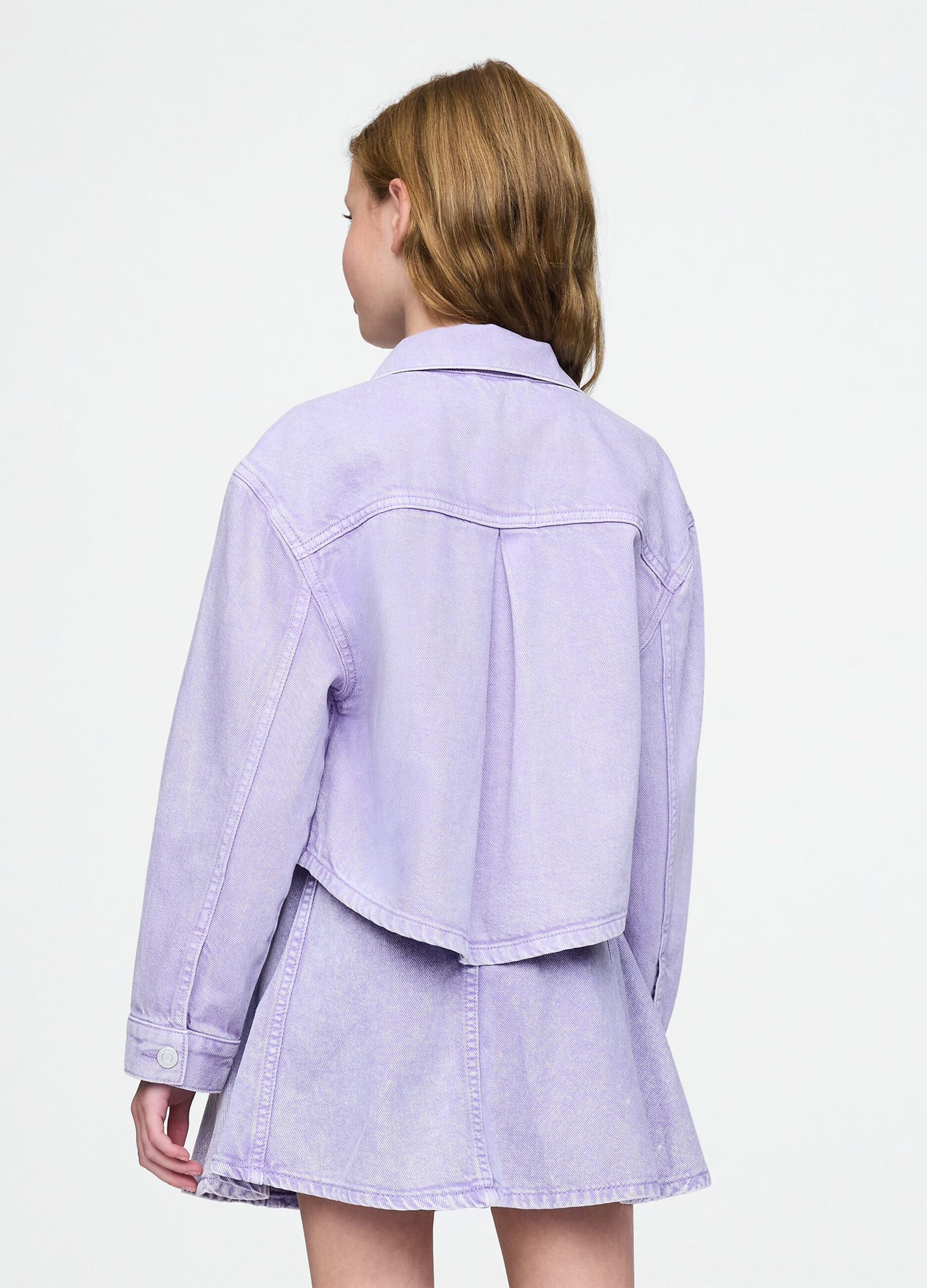 Giacca cropped viola per bambina_2