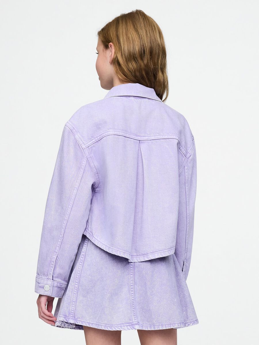 Giacca cropped viola per bambina Bambina_2