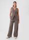 Wide leg trousers with darts_0