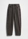 Pantaloni in misto cotone a gamba larga_4