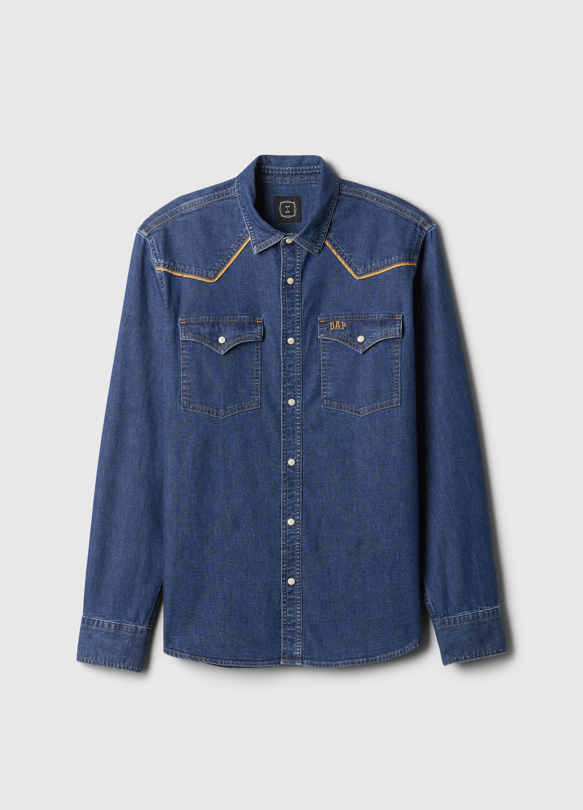 DAP x GAP Camicia western in denim_5