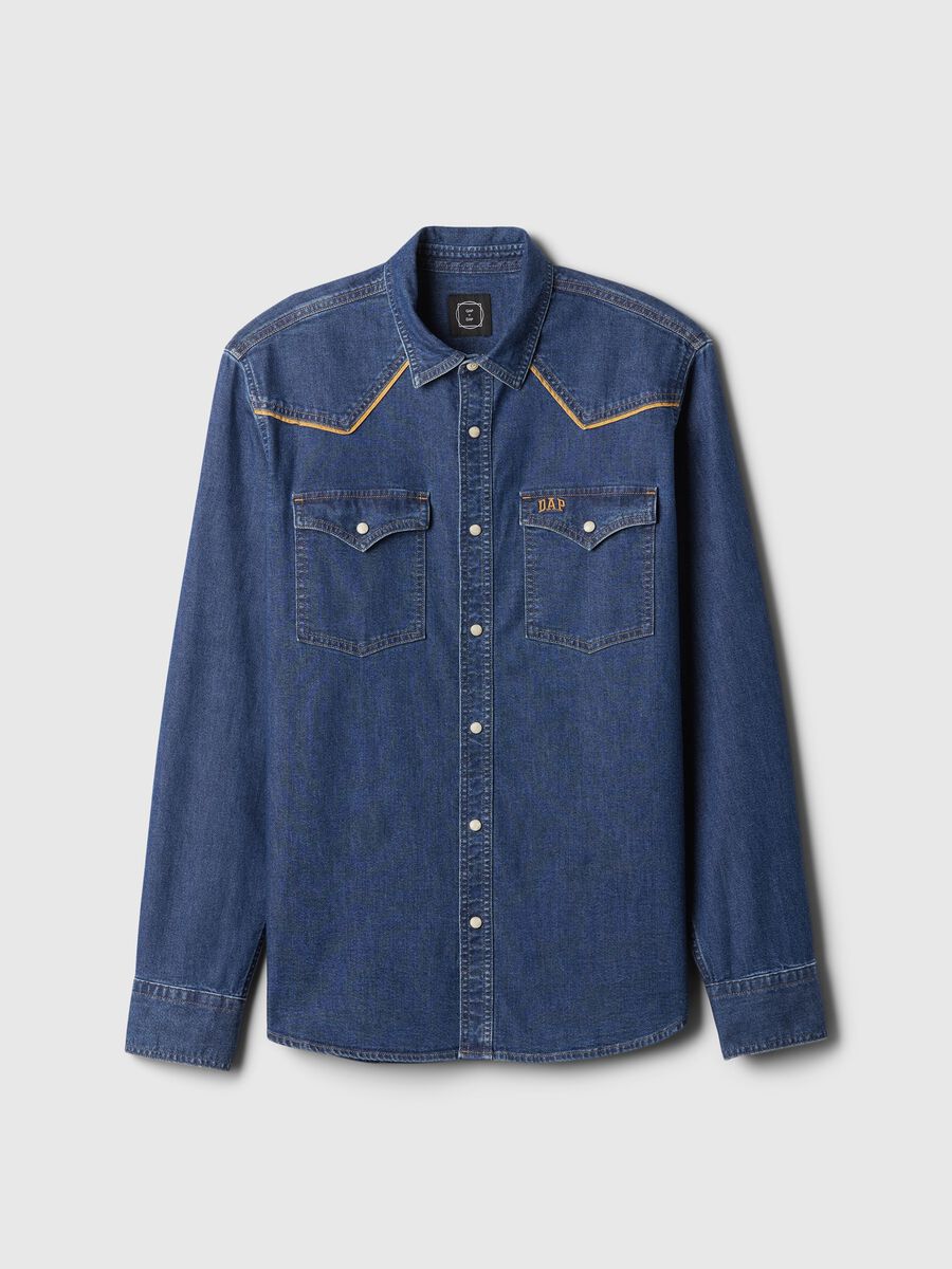 DAP x GAP Camicia western in denim Unisex_5