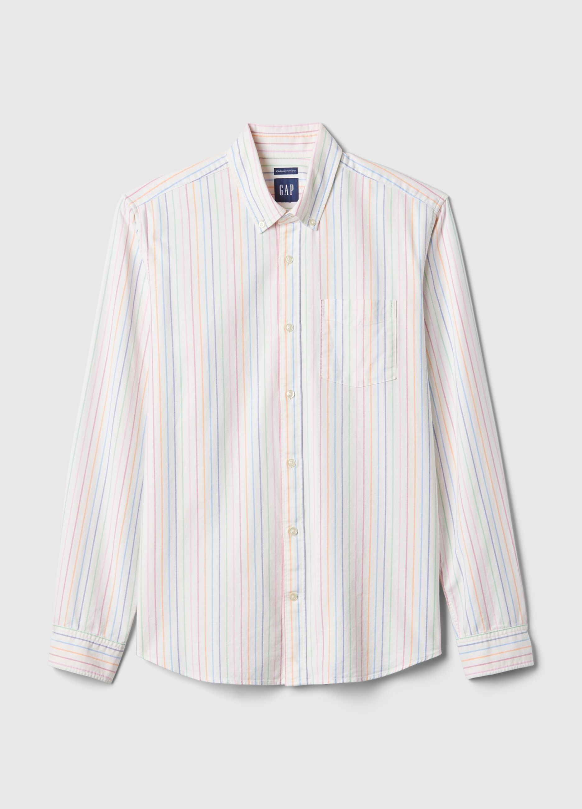 Regular-fit shirt in striped Oxford cotton_3