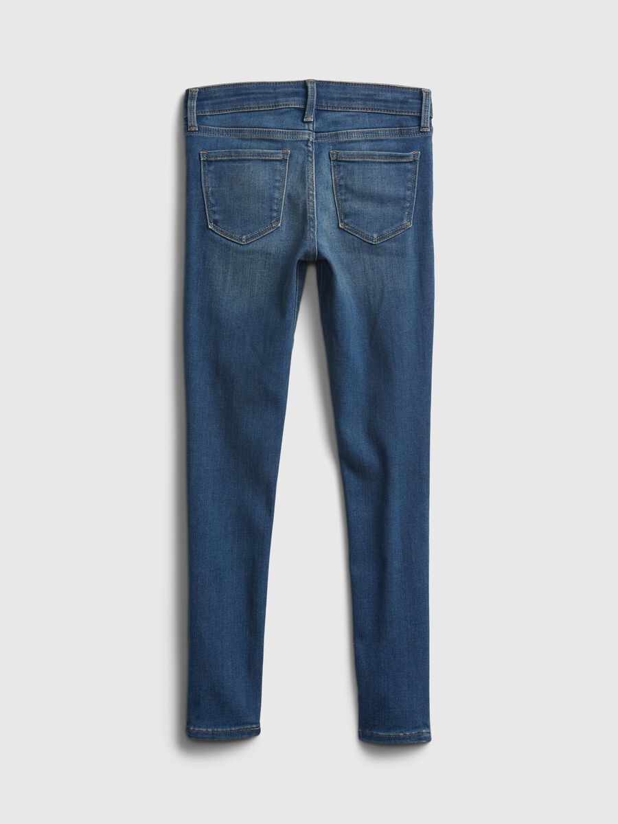 Skinny-fit jeans with abrasions Girl_1