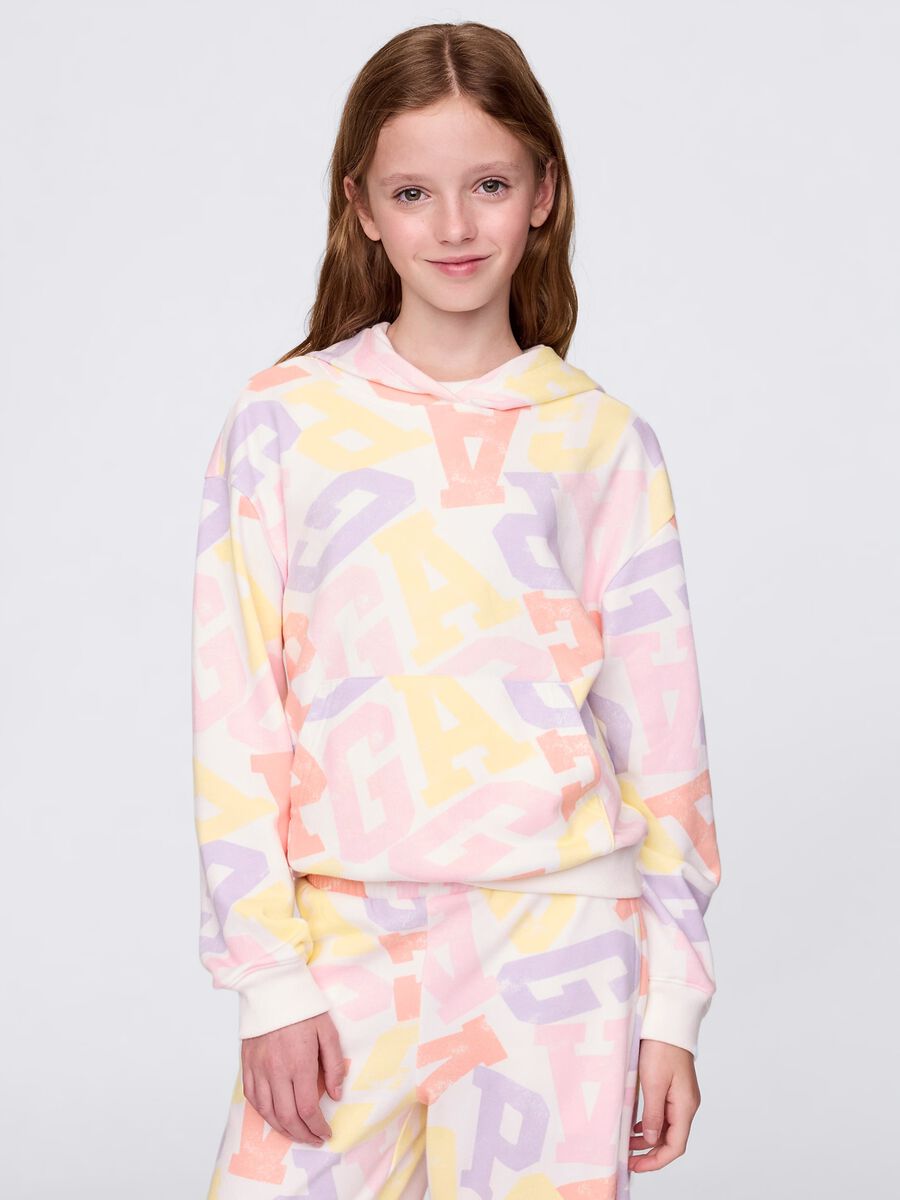 Felpa con cappuccio multicolor GAP Kids Bambina_0