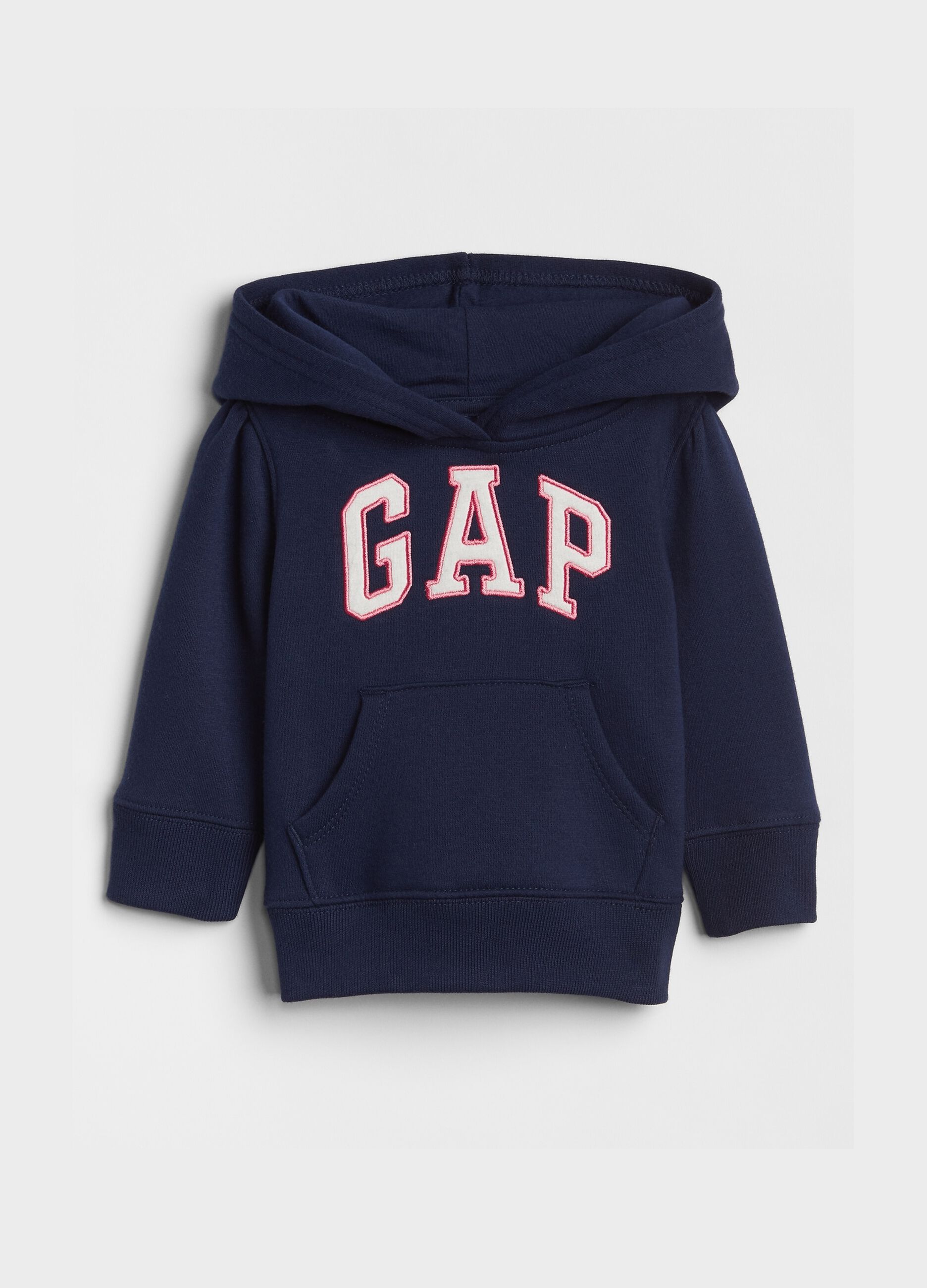 Felpa con cappuccio e patch logo