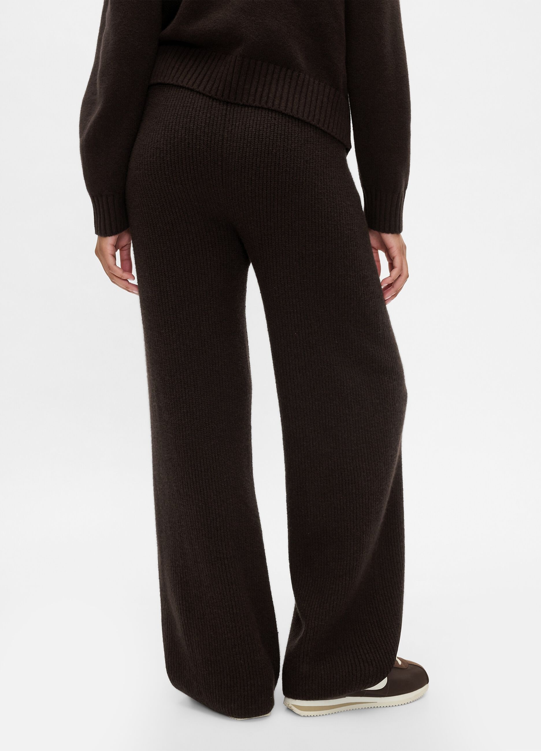 Pantalone a gamba larga a costine_2