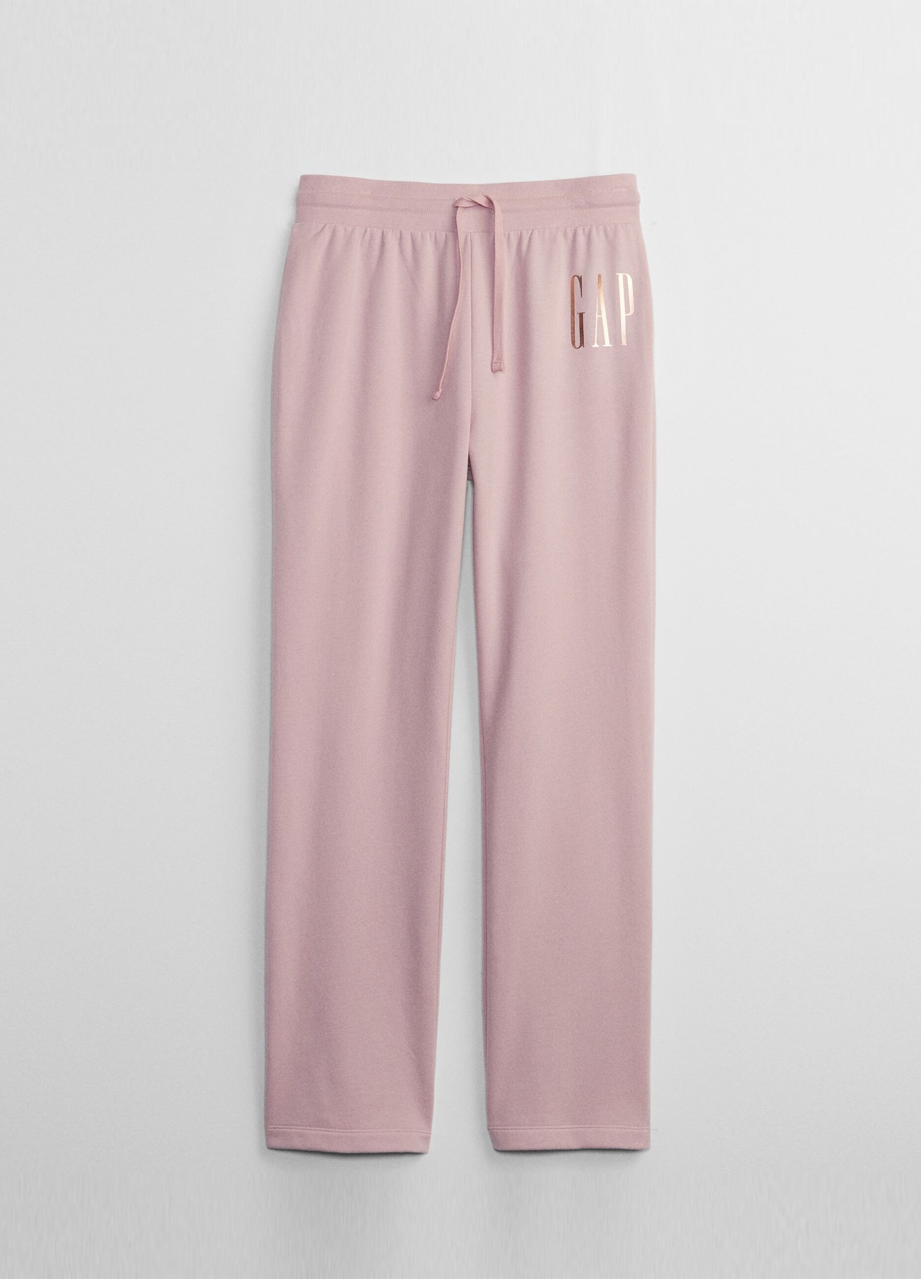 Joggers straight fit con logo in foil_2