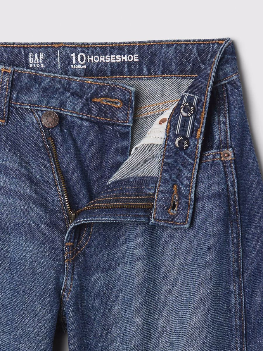 Jeans in denim a gamba larga per bambina Bambina_5