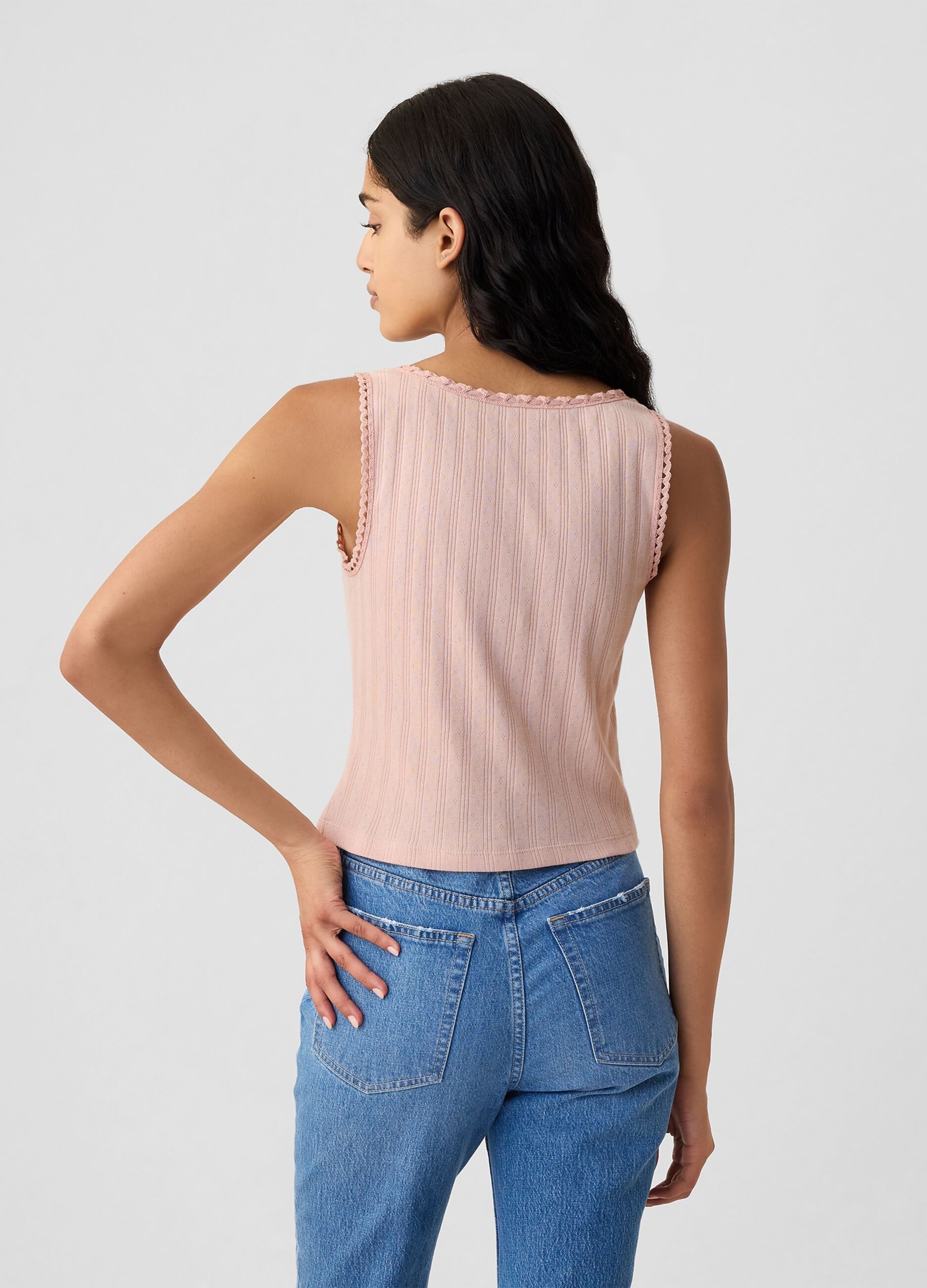 GAP for DÔEN pointelle tank top_2