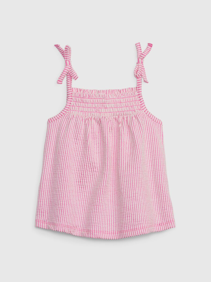 Ribbed tank top with striped pattern. Toddler Girl_0