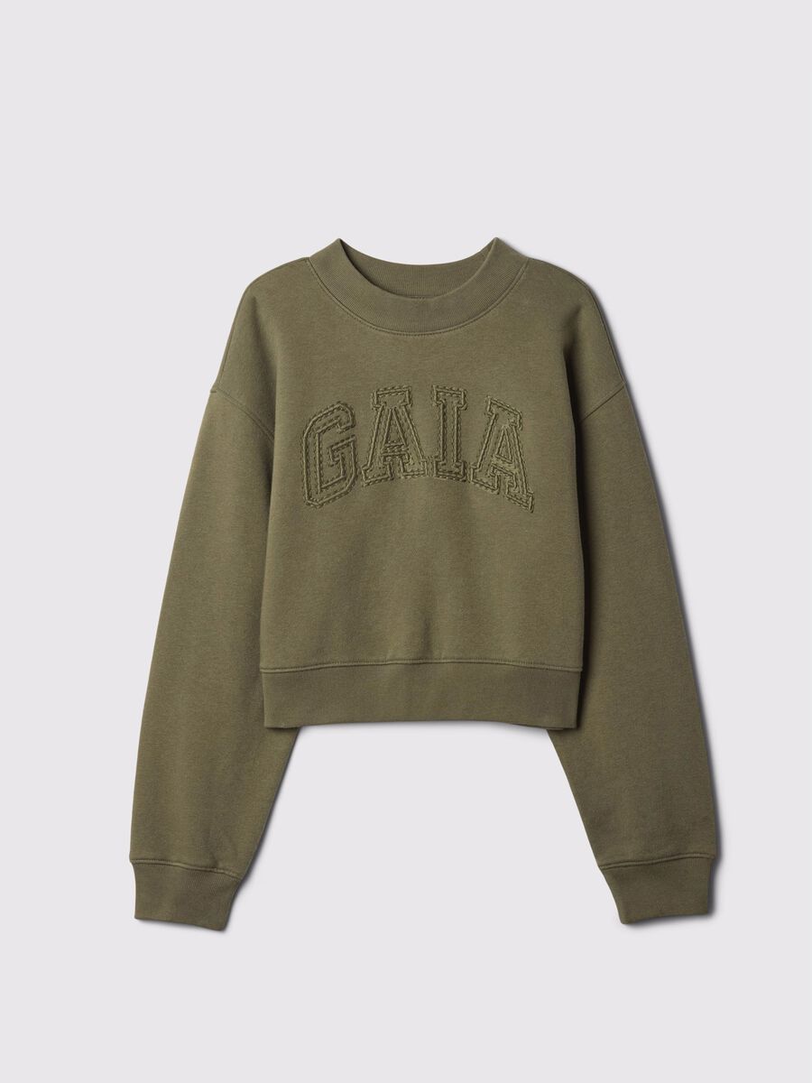 GAP x CULT GAIA Felpa cropped con ricamo logo Bambina_4
