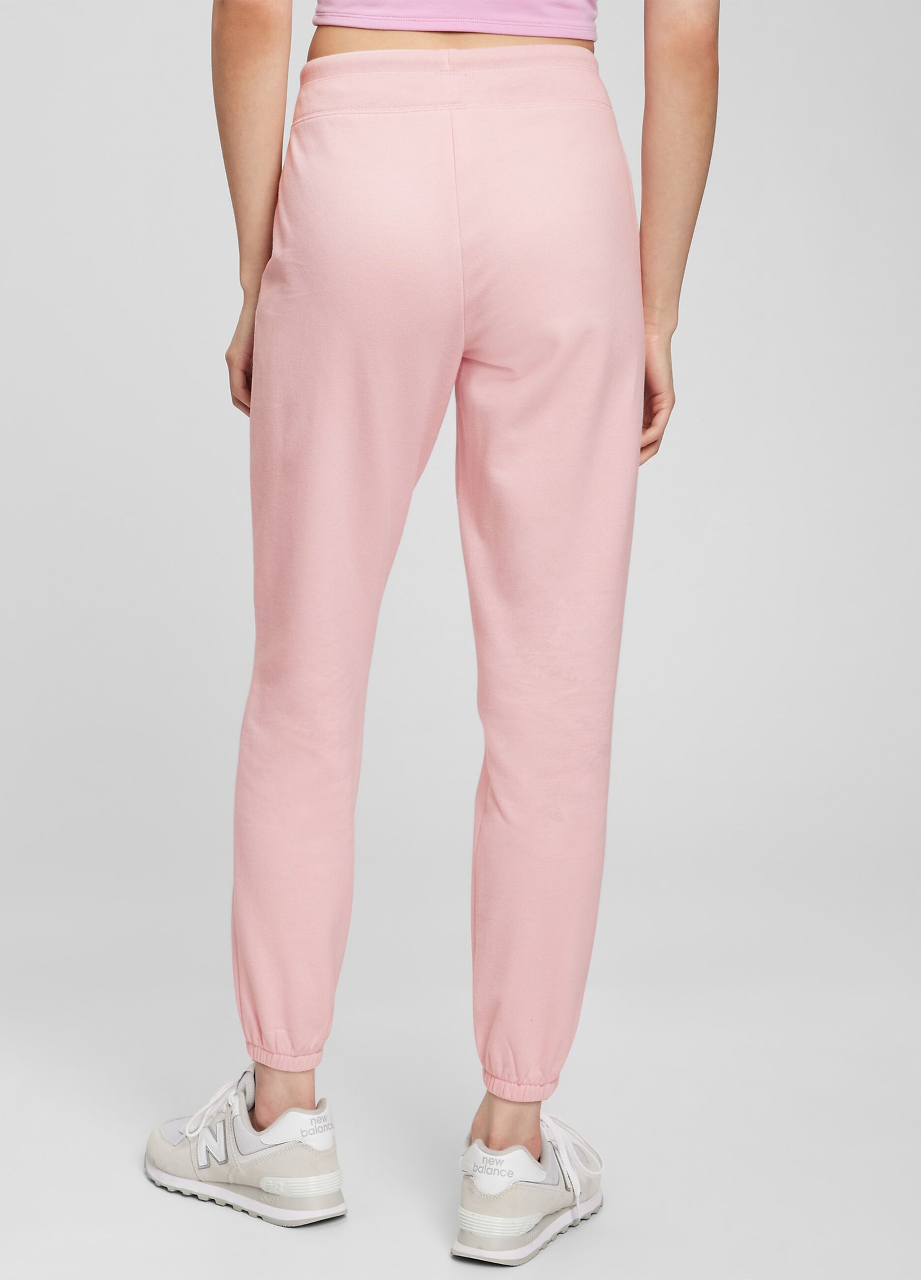 Joggers in felpa con ricamo logo_1