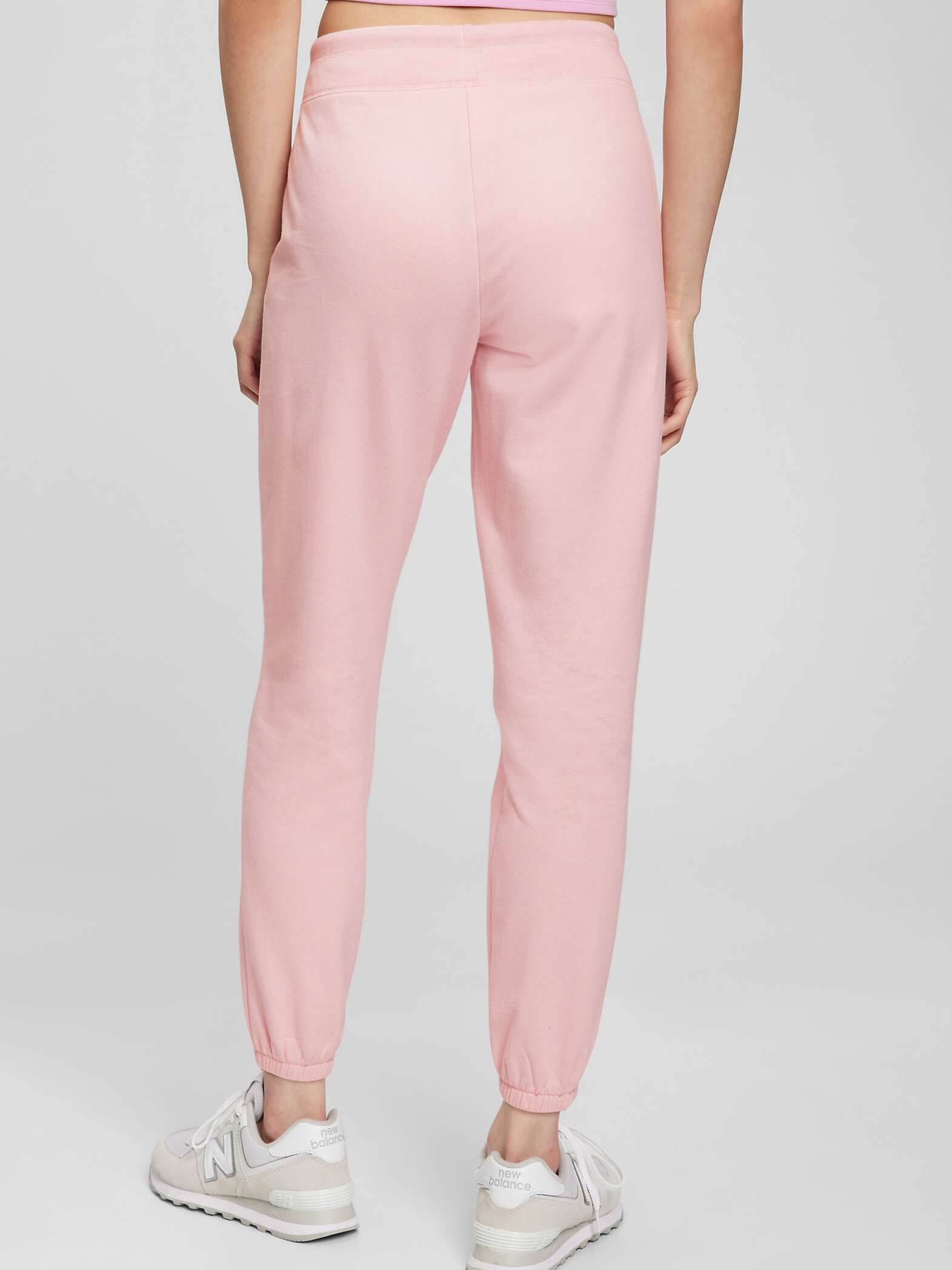 Joggers in felpa con ricamo logo_1