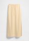 Long beige skirt in linen and viscose_3