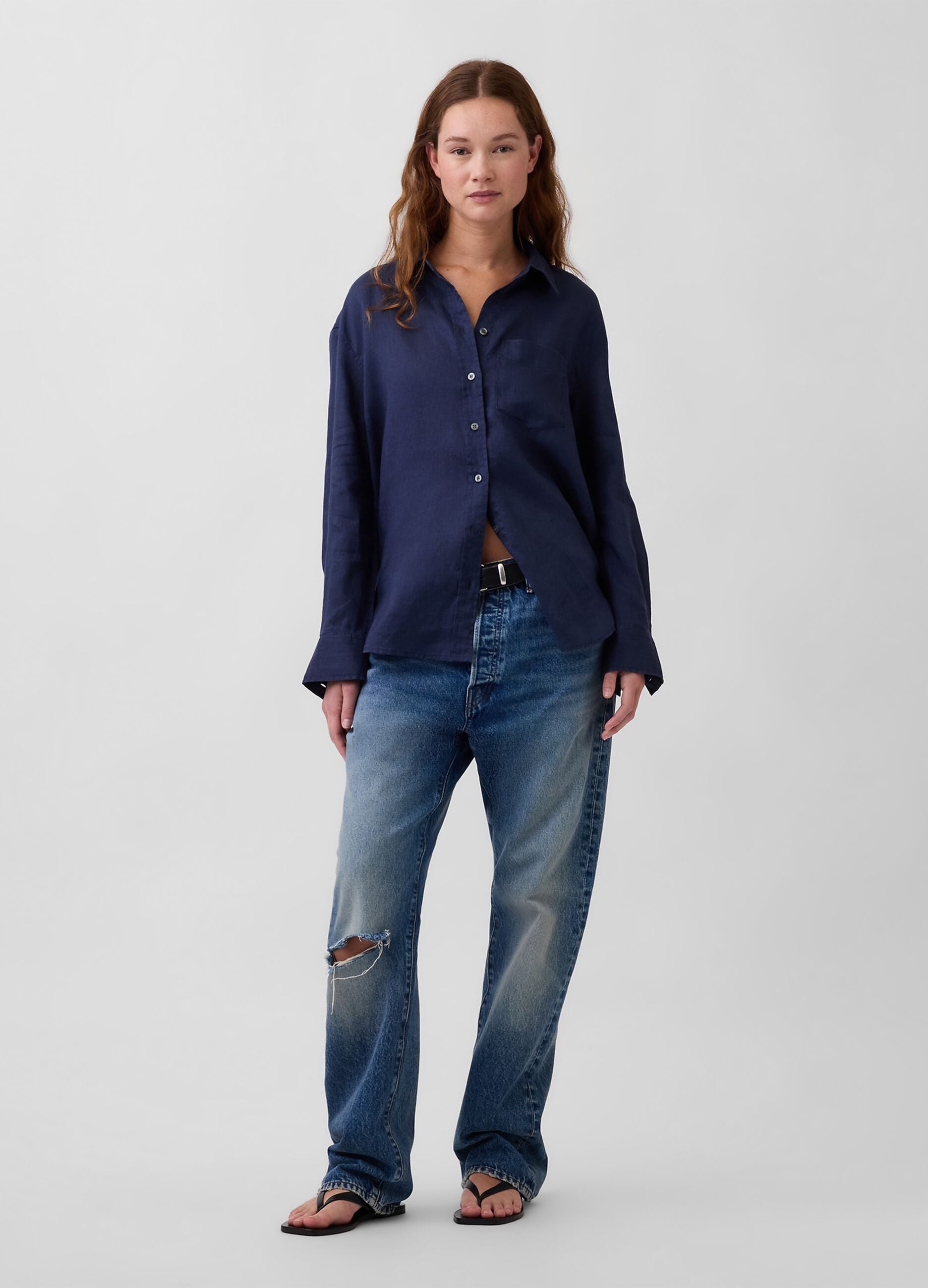 Camicia in puro lino