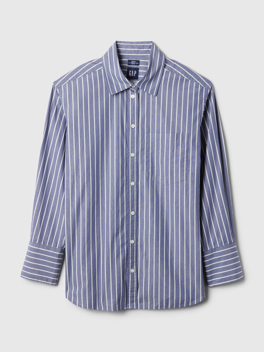 Camicia oversize a righe Donna_4