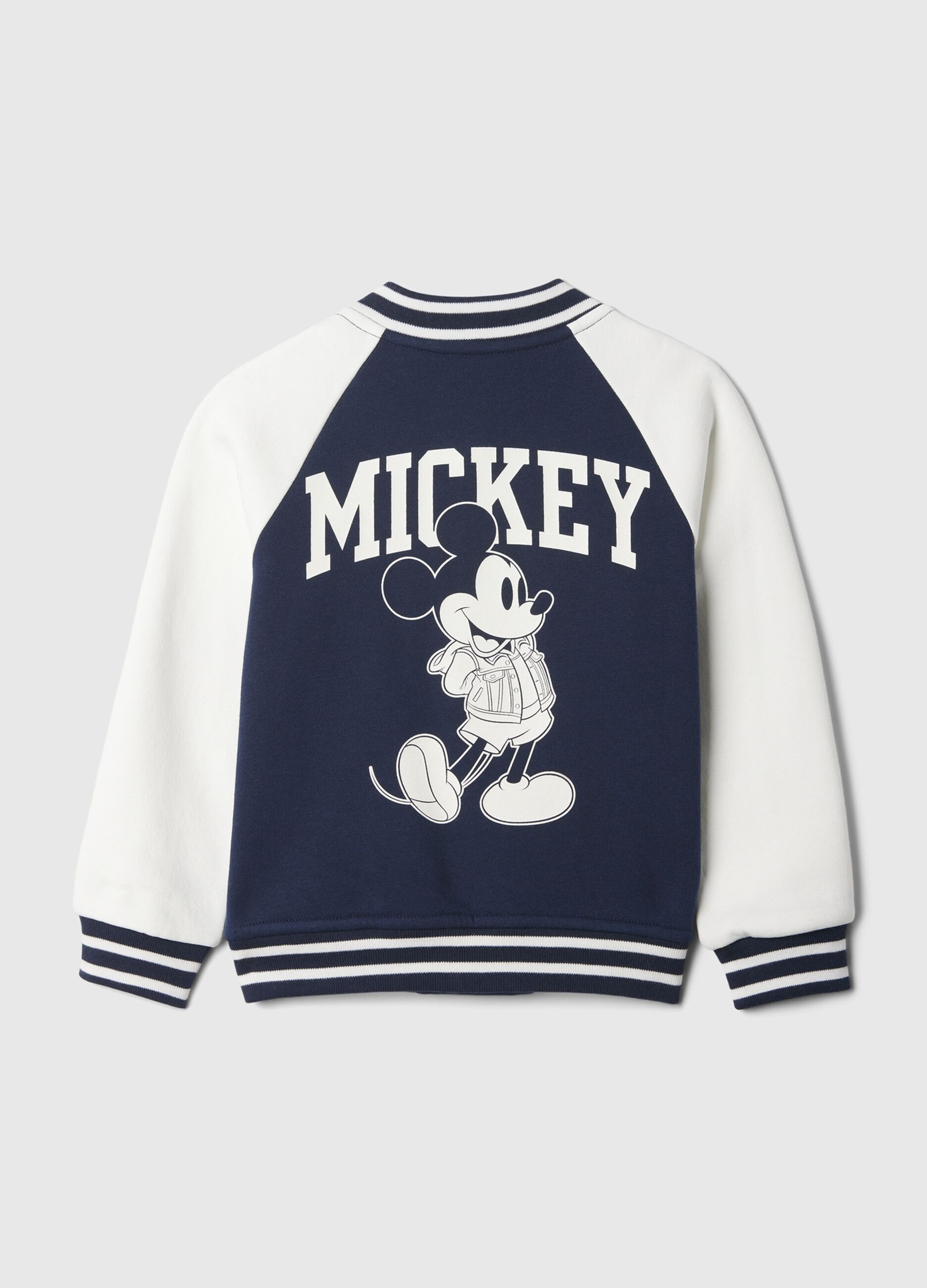 Felpa varsity con stampa Topolino_1