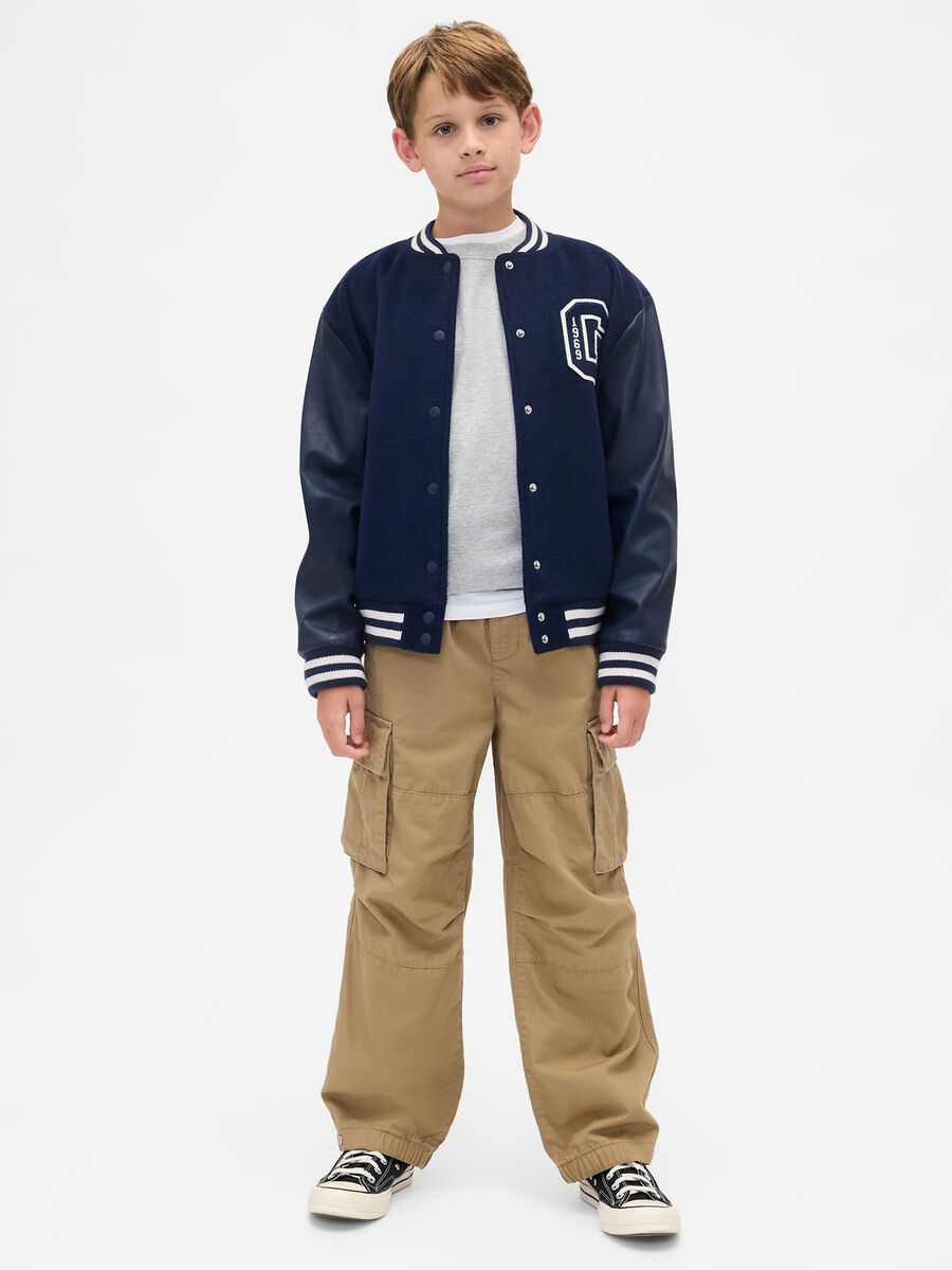 Beige Cargo Trousers Boy_0