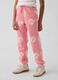 Joggers in misto cotone con logo GAP e stampa floreale_1