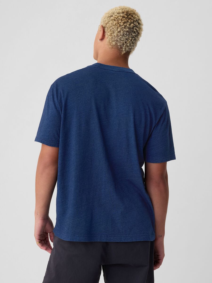 T-shirt relaxed fit con stampa logo Uomo_2