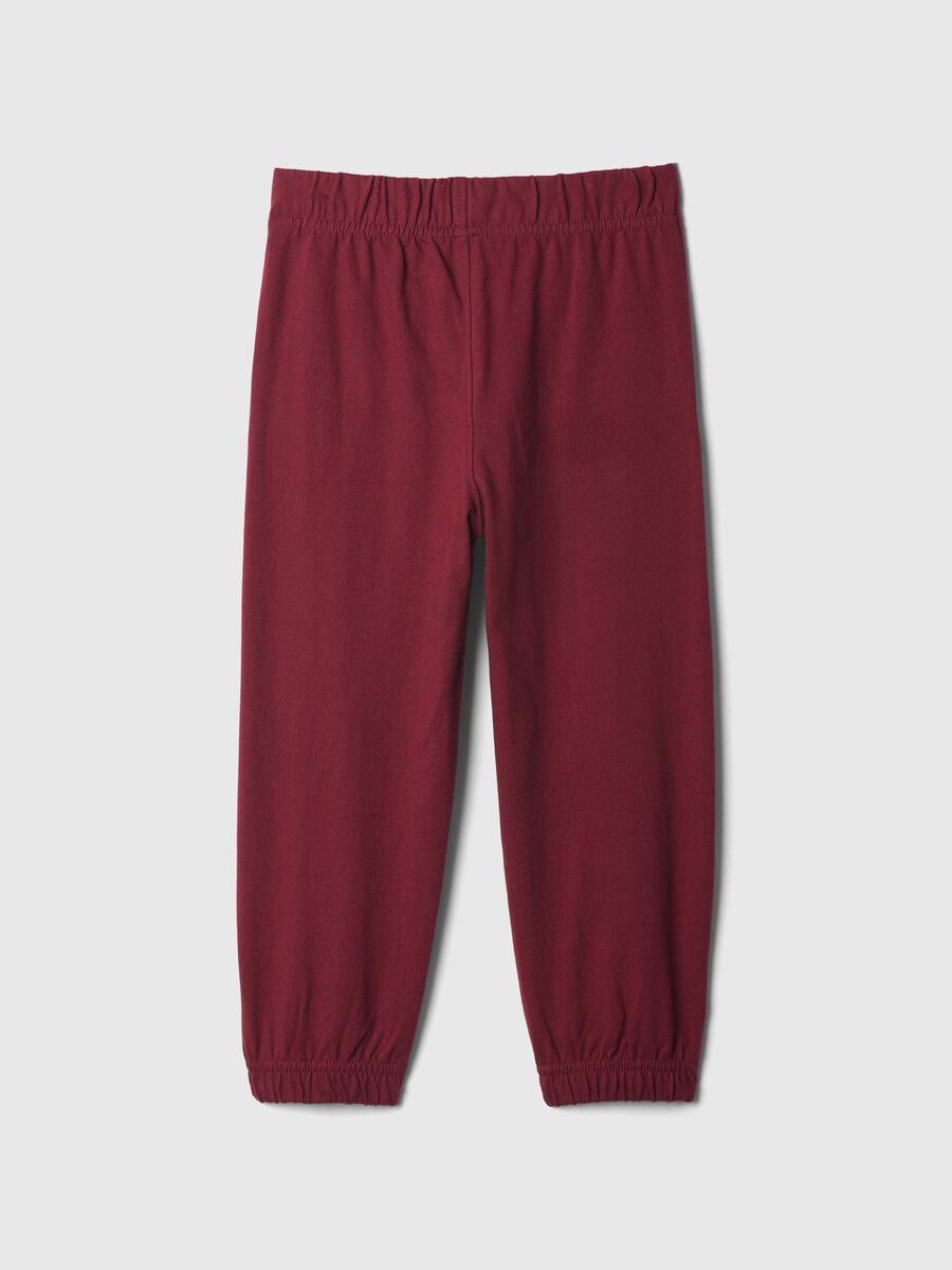 Joggers in felpa con coulisse e profili elasticati Bimbo_1