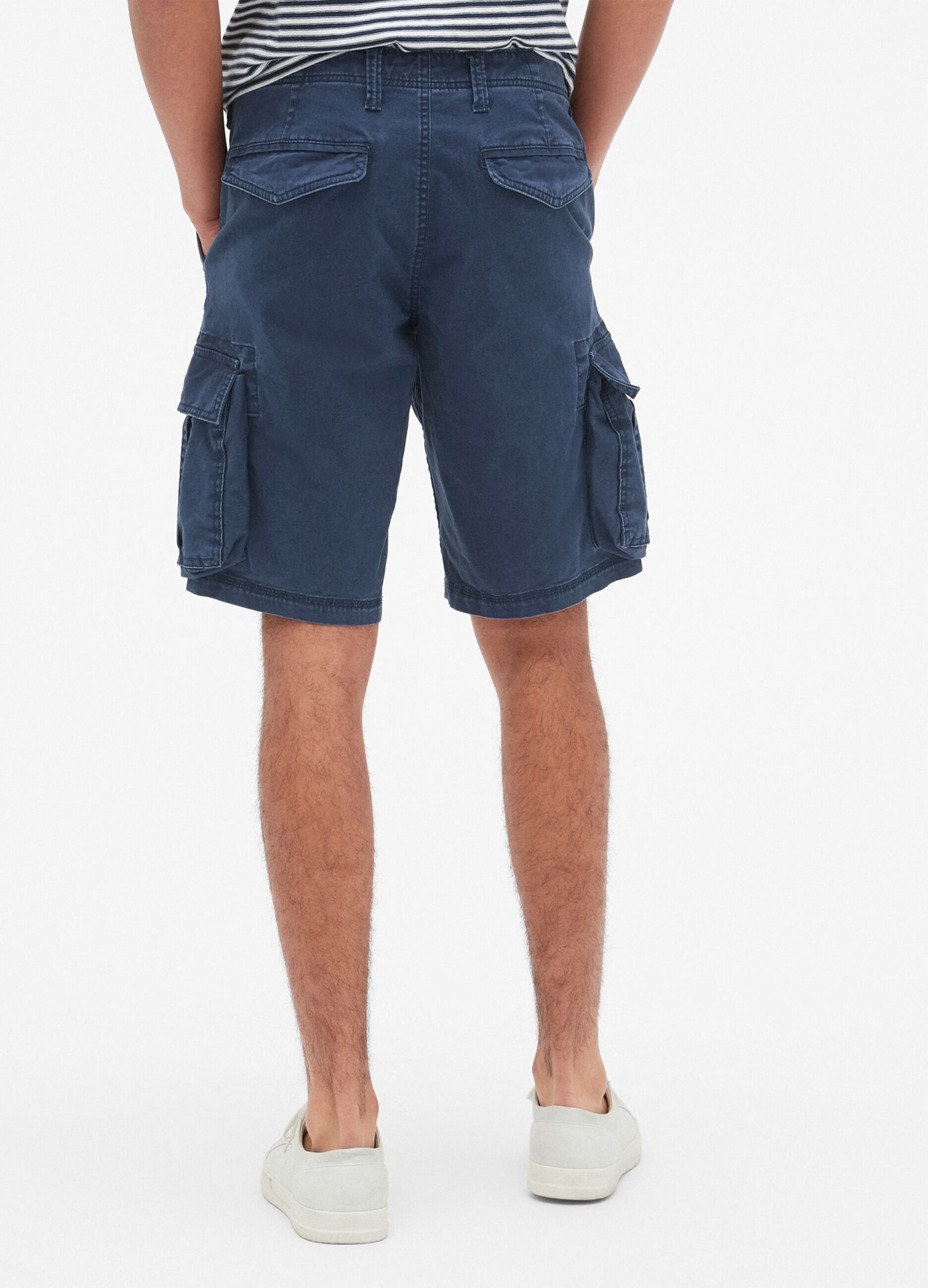 Bermuda cargo shorts in cotton and Lyocell_2