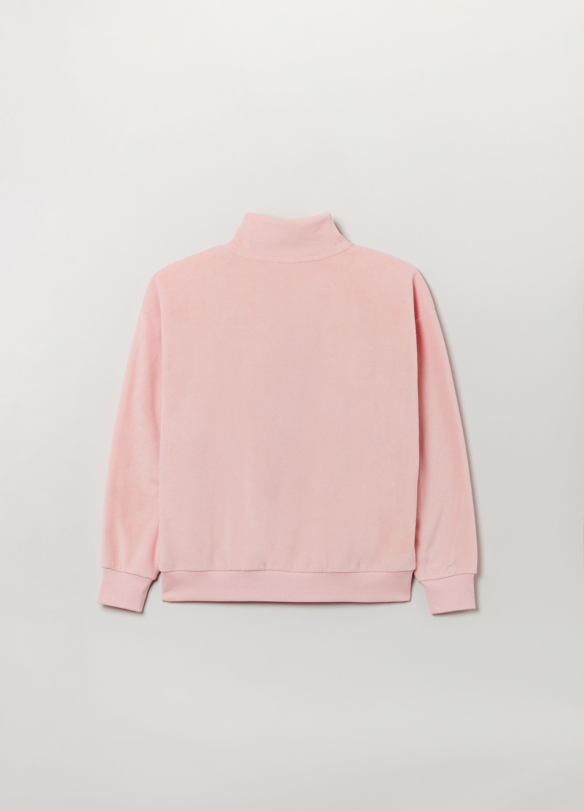 Half-zip sweatshirt in fleece_1
