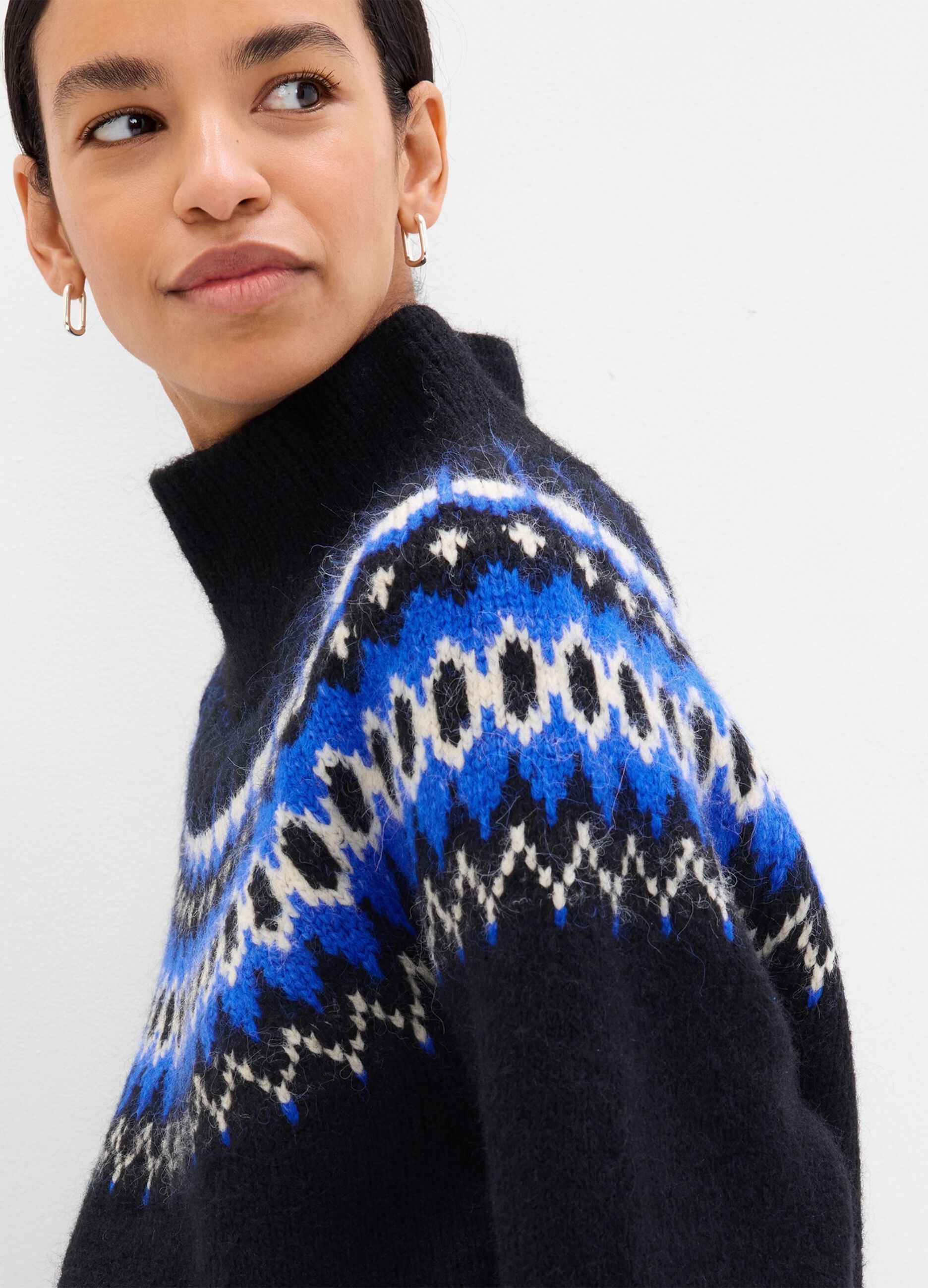 Pullover with Norwegian jacquard design_2