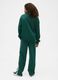 Green knitted trousers for children_2