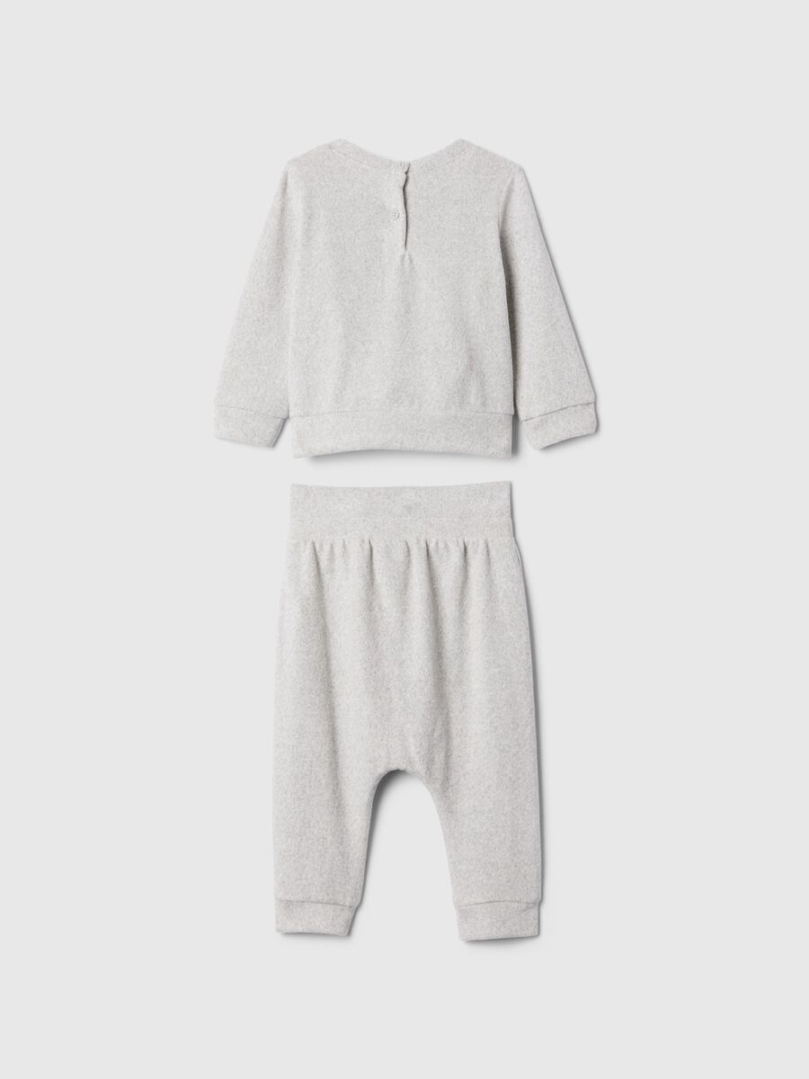 Set top e pantaloni con ricamo orsetto Neonato_1