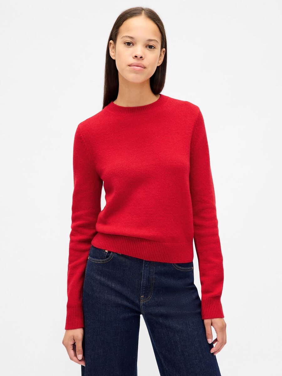 Pullover CashSoft in misto cotone e acrilico Donna_0