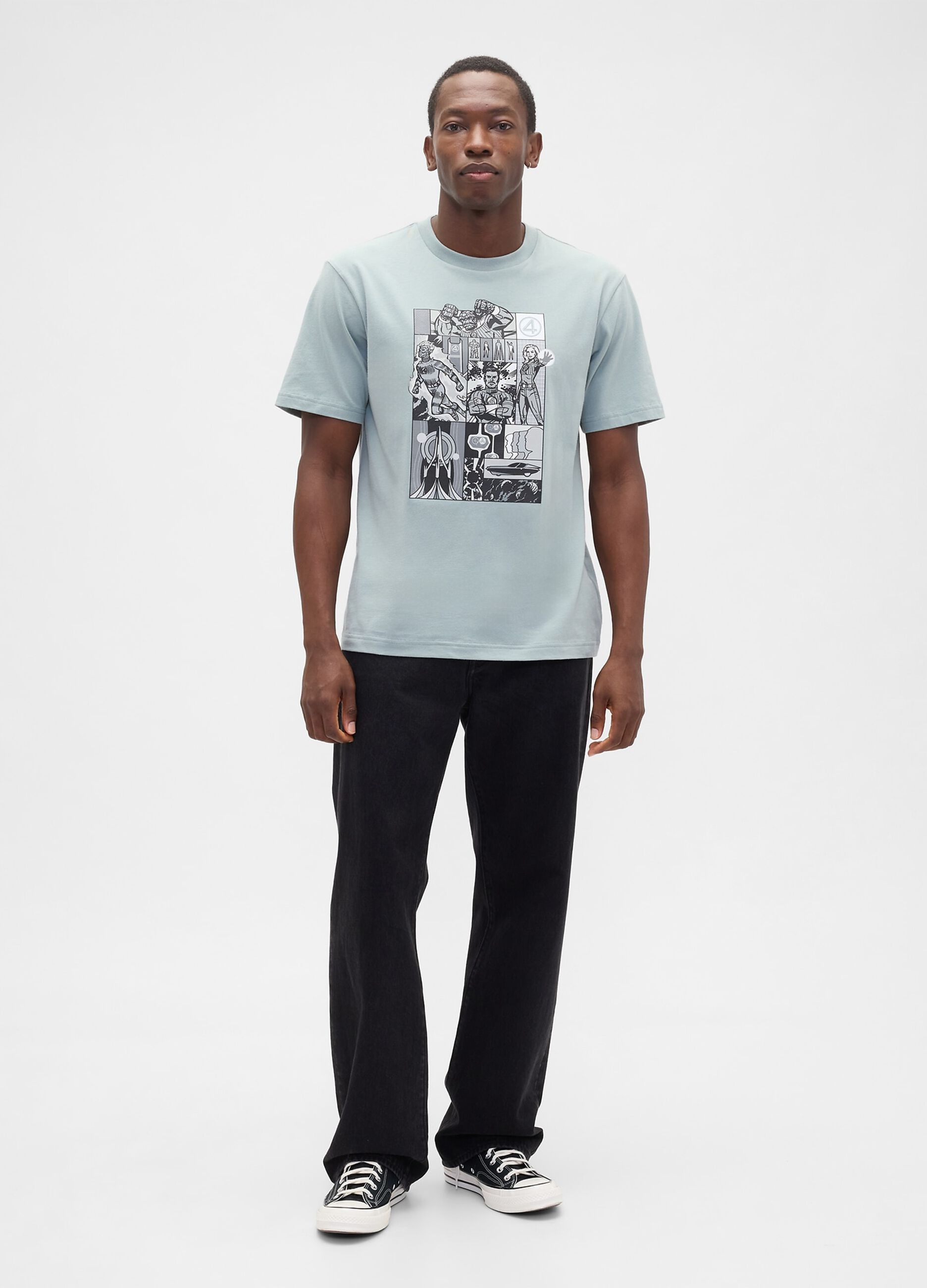 T-shirt Marvel a maniche corte in puro cotone