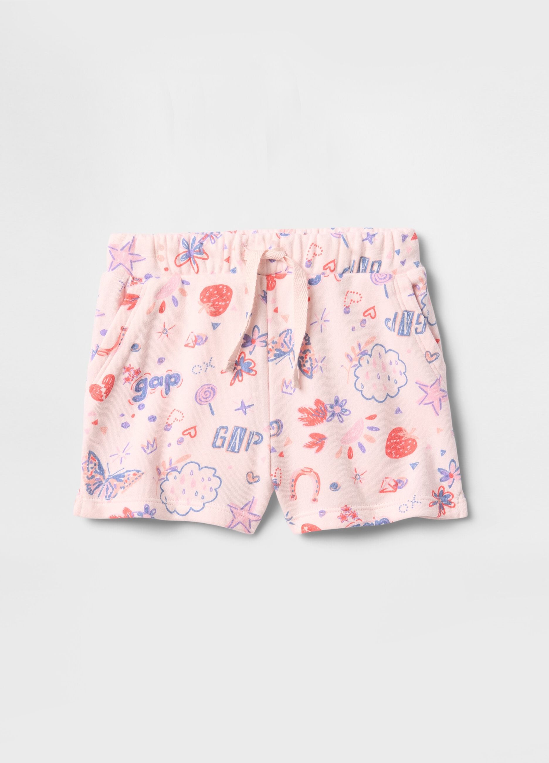 Shorts rosa con fantasia colorata GAP Kids