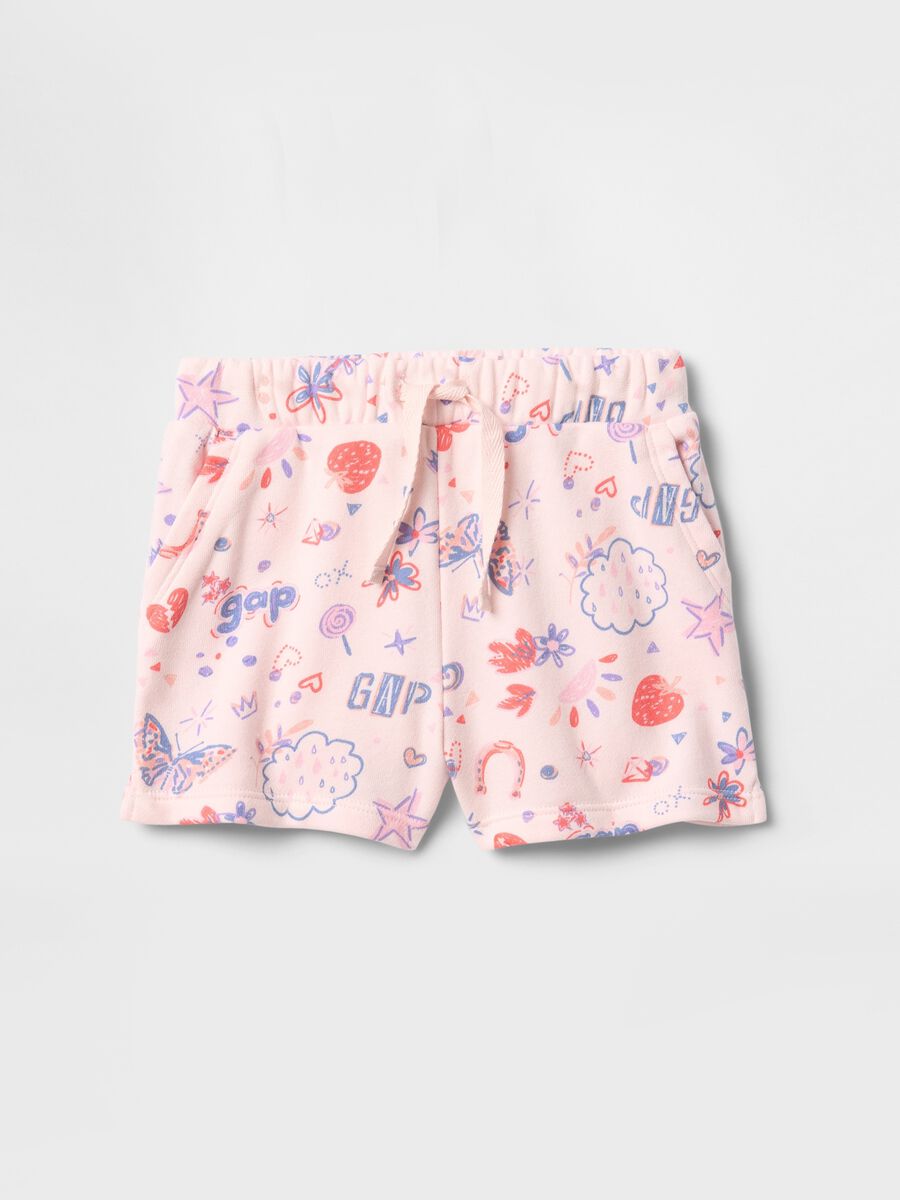 Pink shorts with colourful pattern GAP Kids Baby Girl_0