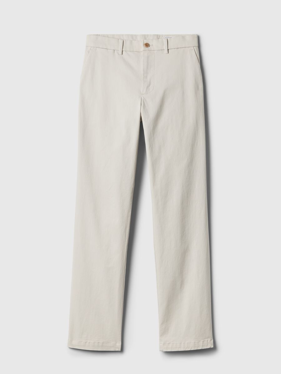 Pantalone straight fit in cotone stretch Uomo_3