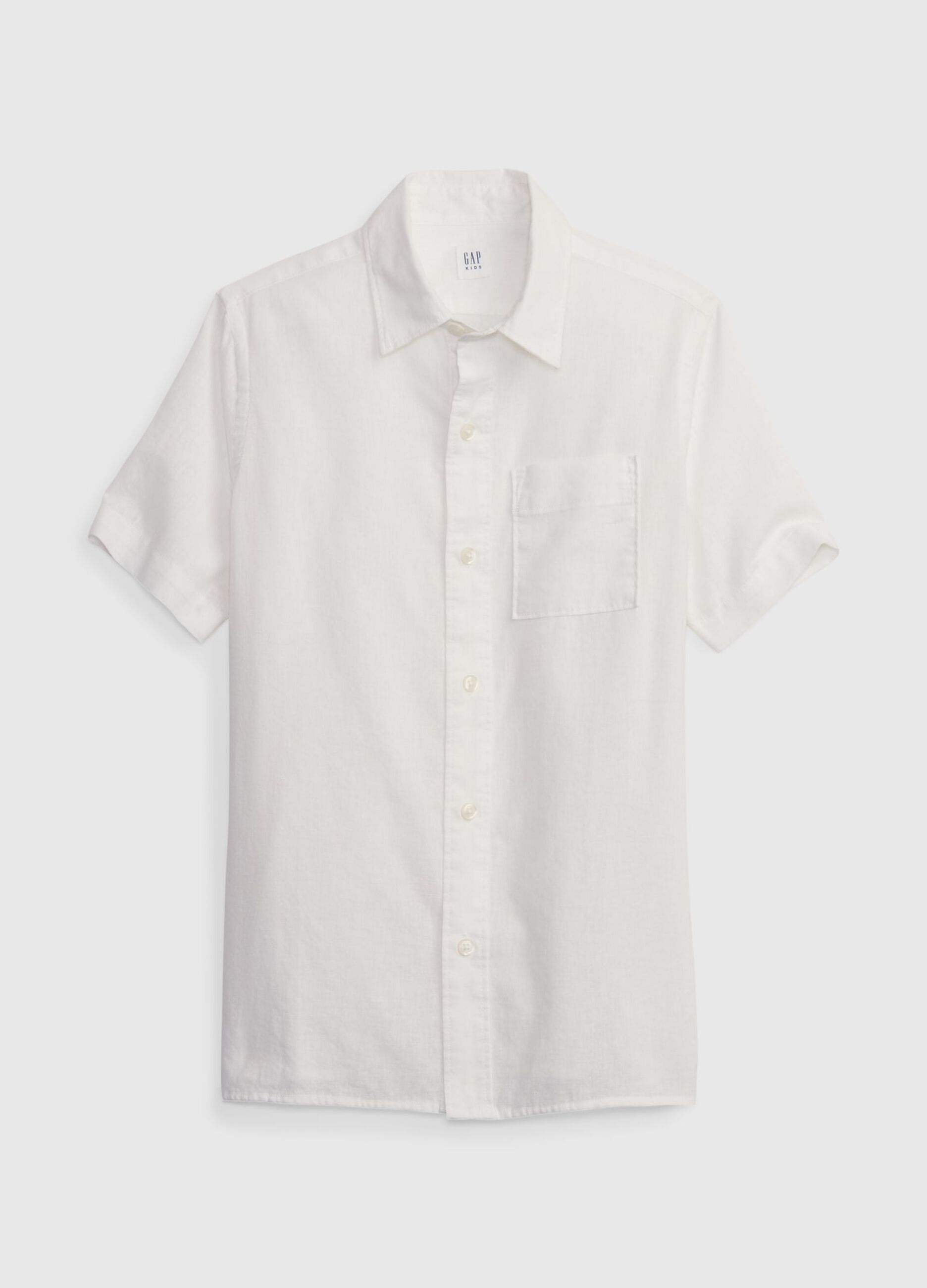 Linen and cotton shirt with short sleeves_2