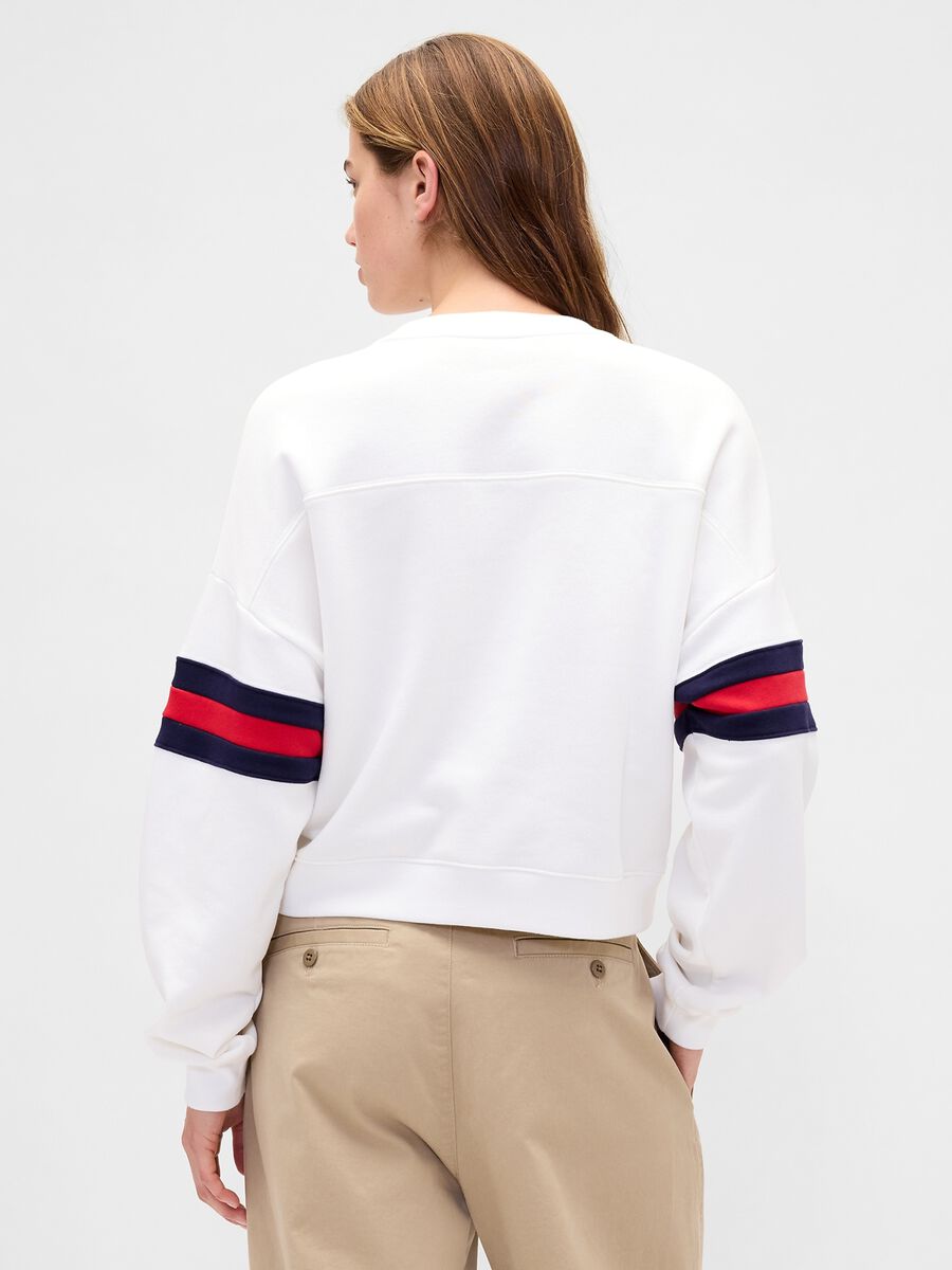 Felpa bianca con logo GAP NYC Donna_1