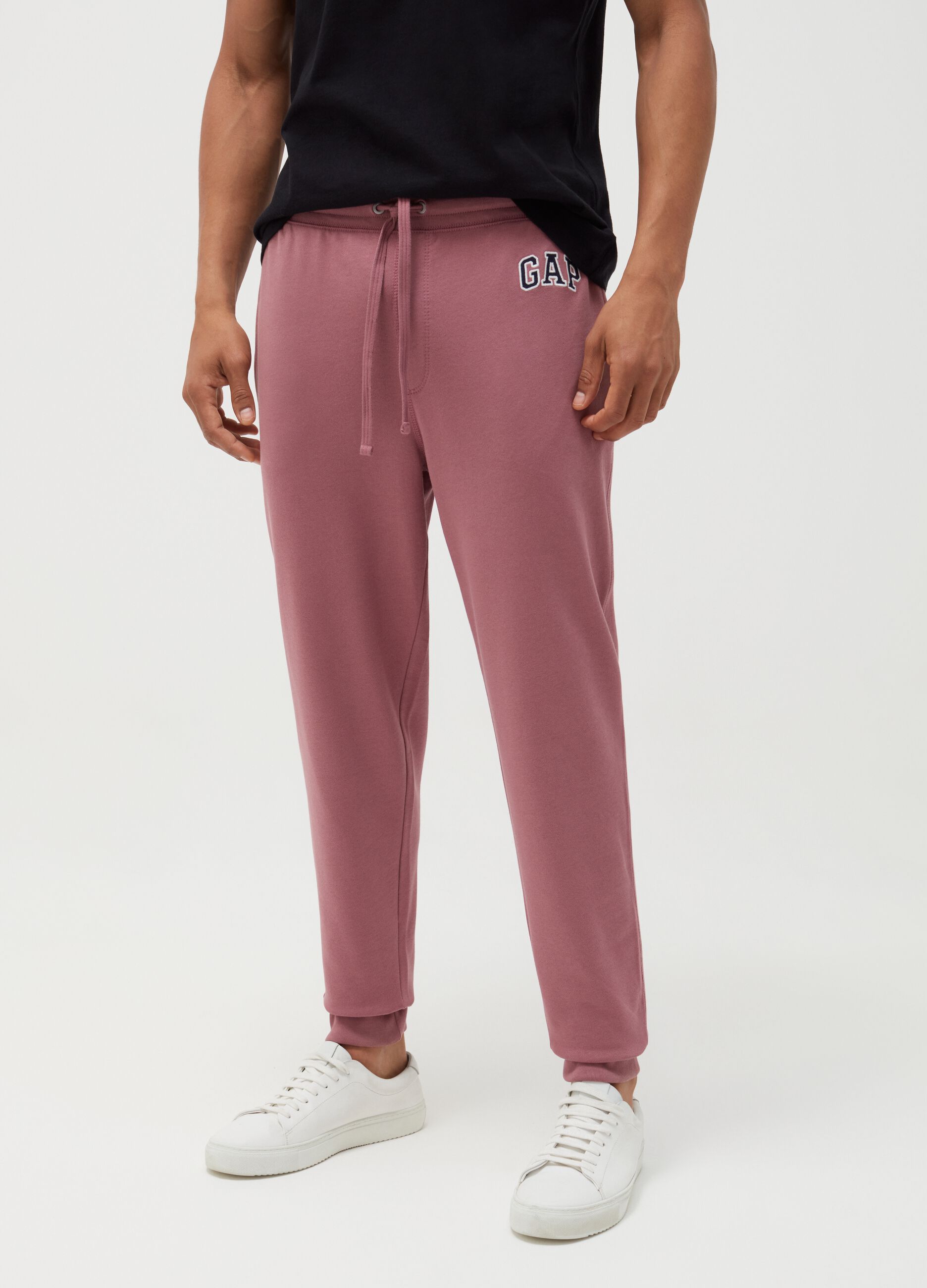Joggers in felpa ricamo logo_1